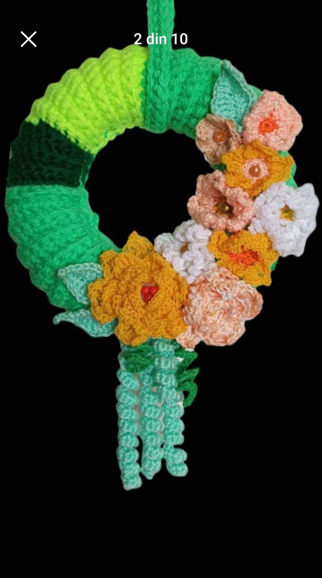 Ghirlandă Croșetată Handmade Decorativă - Decorațiuni Elly Roose