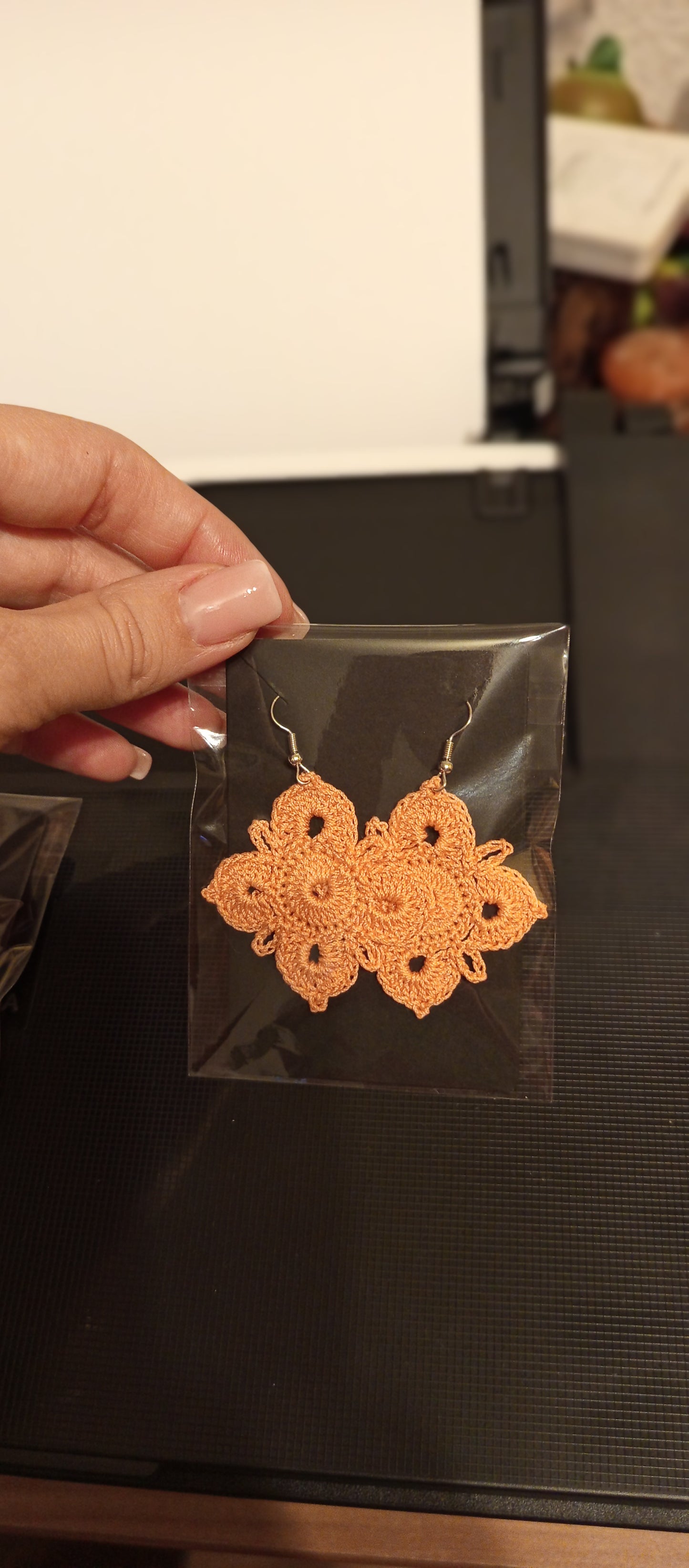 Cercei Croșetați Delicați - Accesorii Artizanale Elly Roose