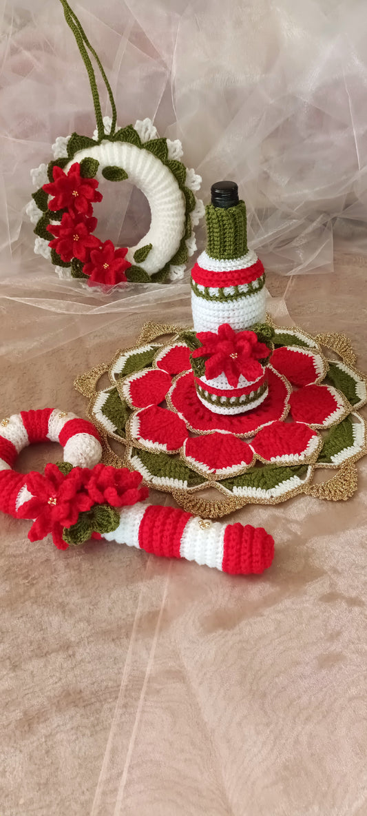 Set Decorațiuni Crăciun Croșetate Handmade - Decorațiuni Elly Roose