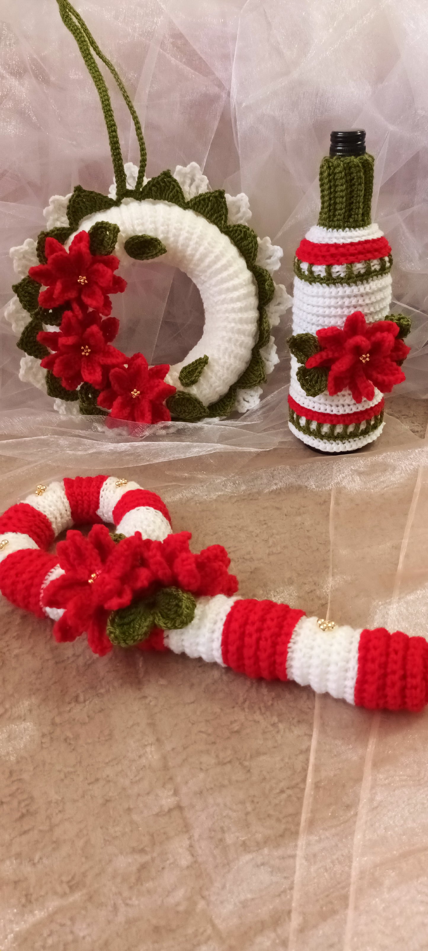 Set Decorațiuni Crăciun Croșetate Handmade - Decorațiuni Elly Roose