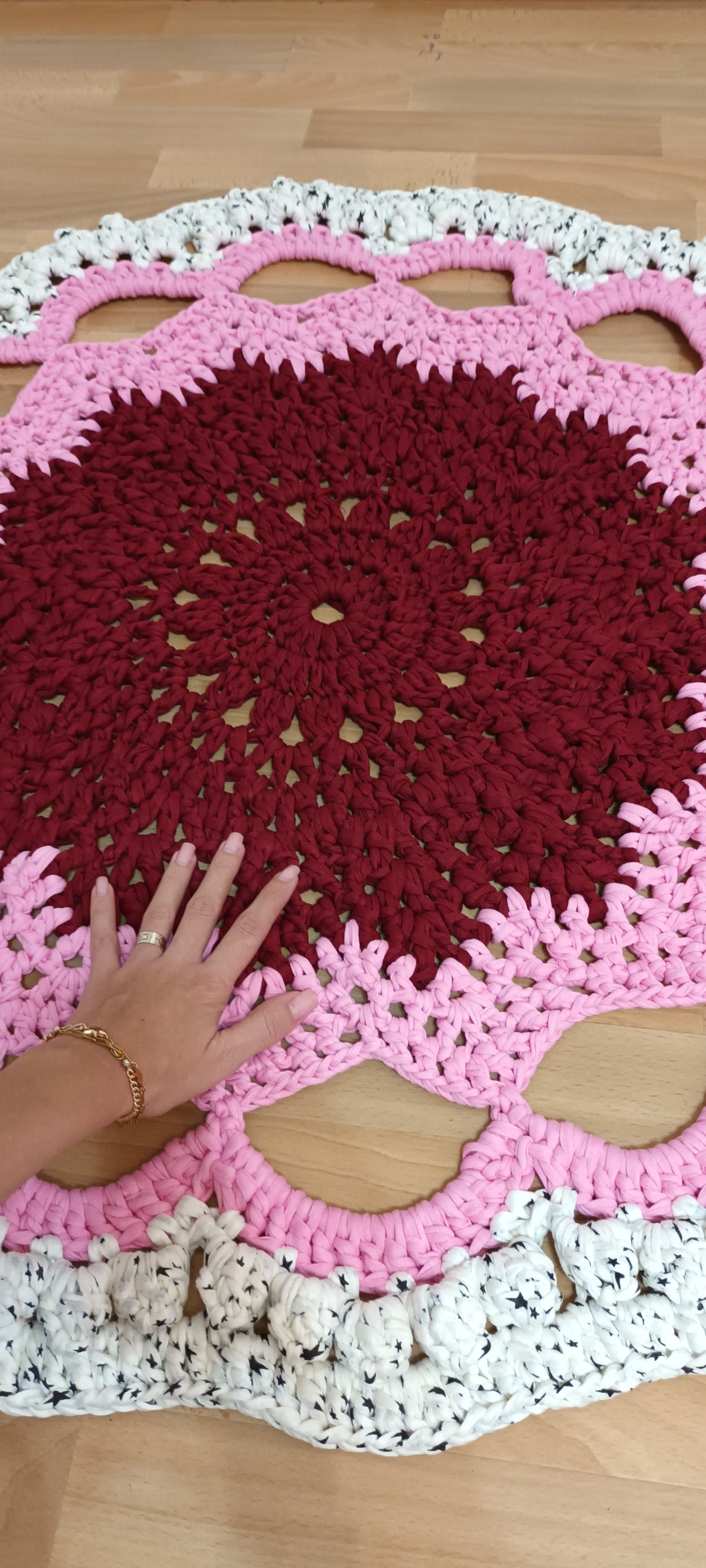 Covor Croșetat Handmade Premium - Decorațiuni Casă Elly Roose