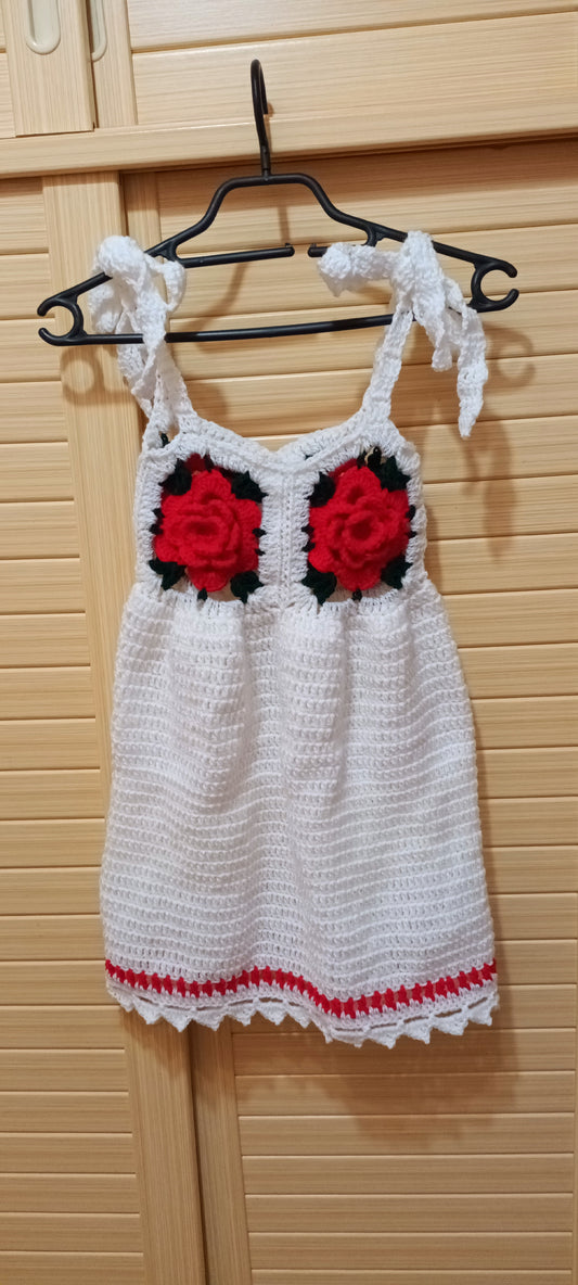 Crocheted children's dress