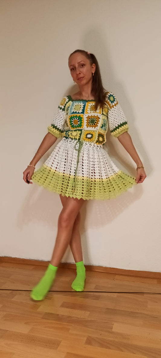 Rochie Croșetată Handmade de Vară - Haine Artizanale Elly Roose