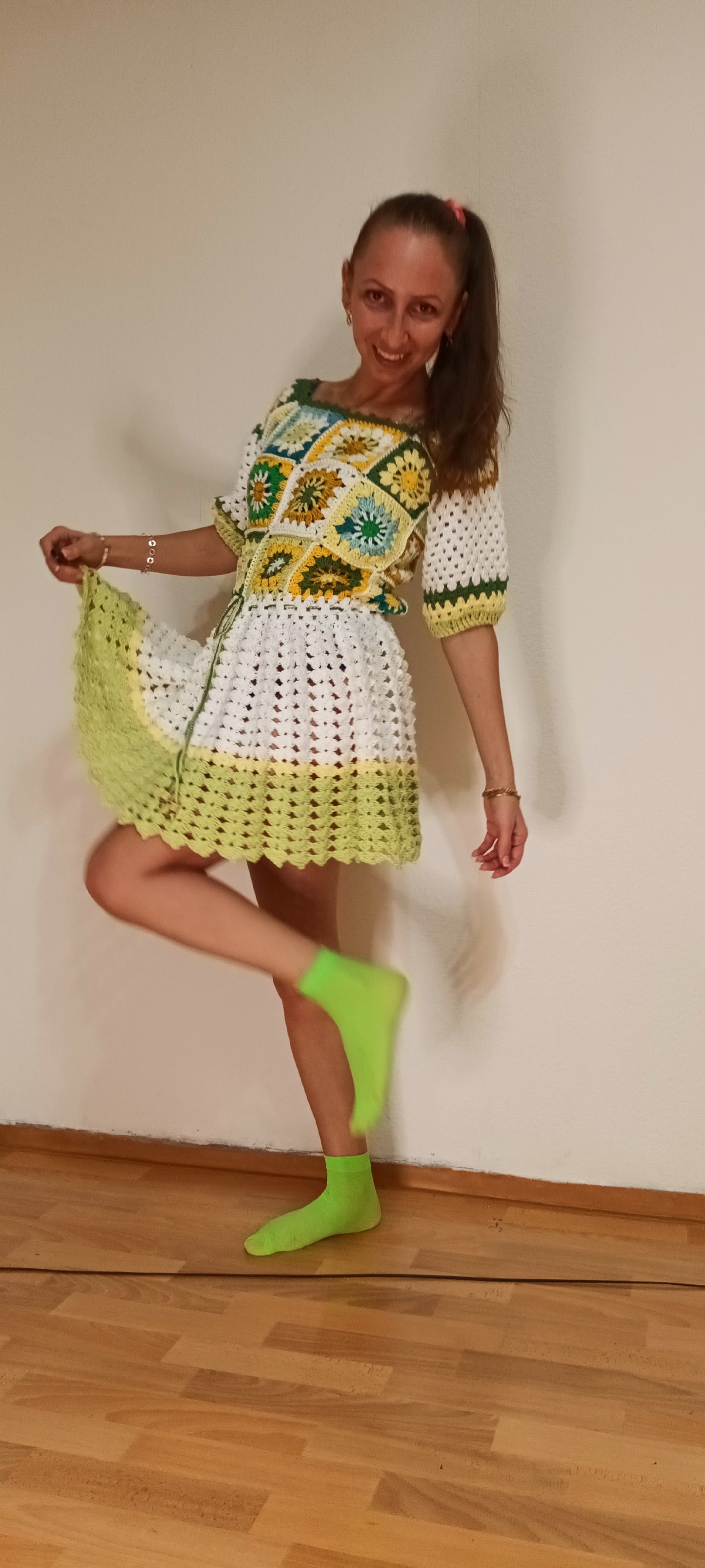 Rochie Croșetată Handmade de Vară - Haine Artizanale Elly Roose