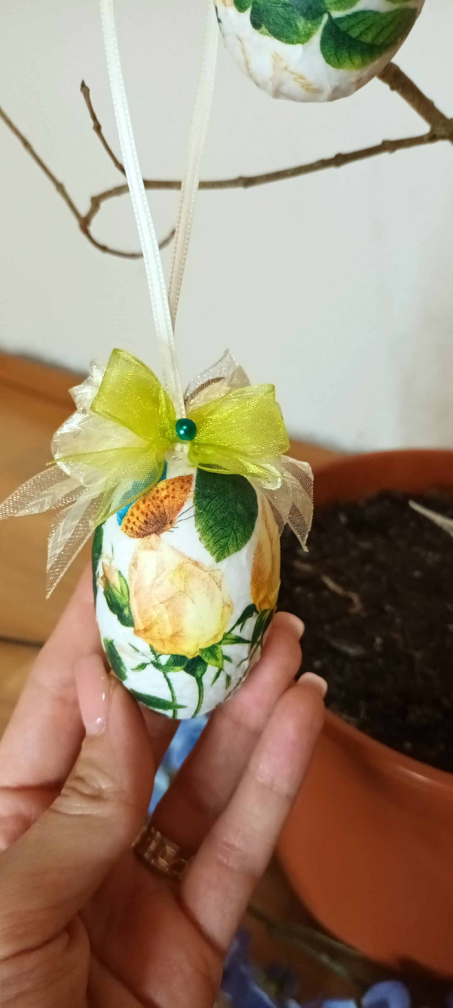 Set 6 Ouă de Paște Handmade - Decorațiuni Tradiționale Elly Roose