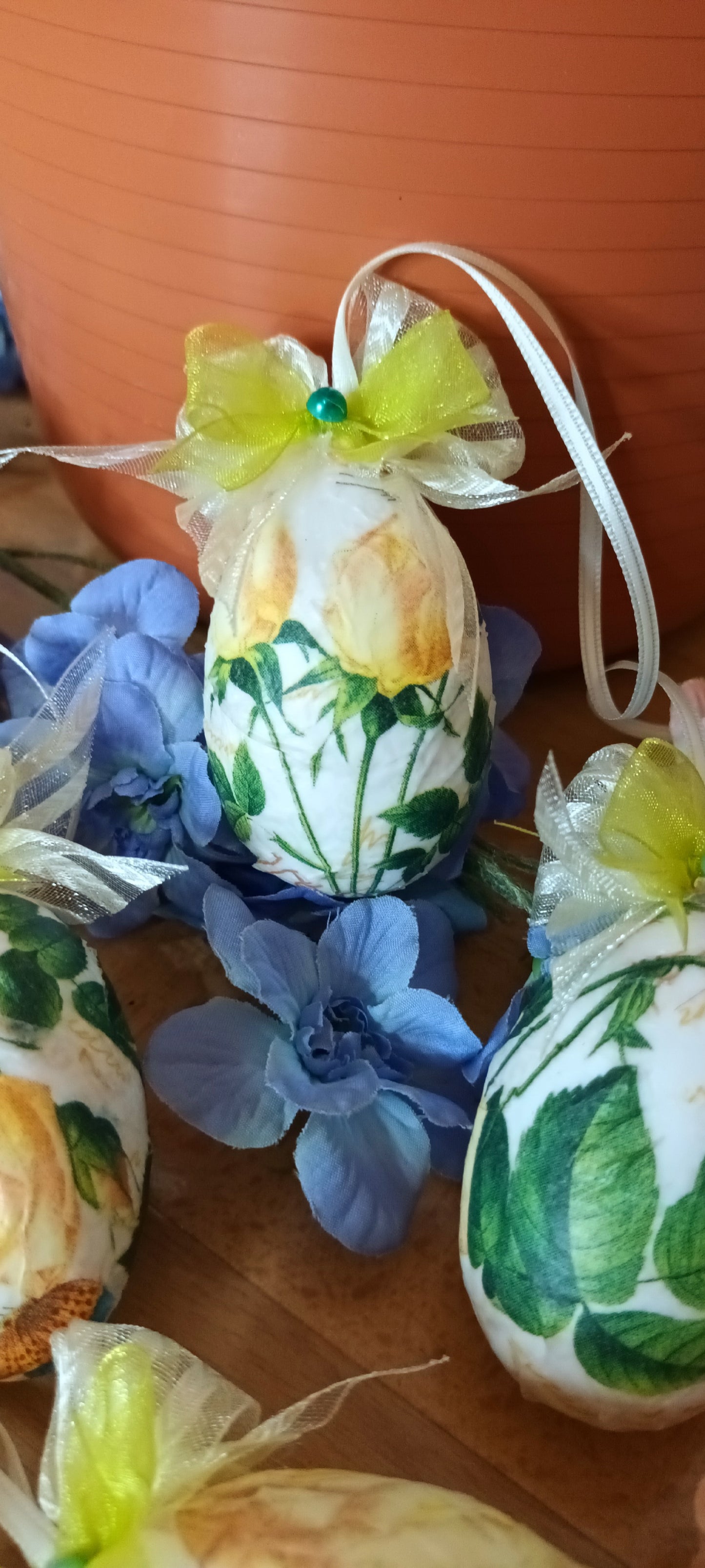 Set 6 Ouă de Paște Handmade - Decorațiuni Tradiționale Elly Roose