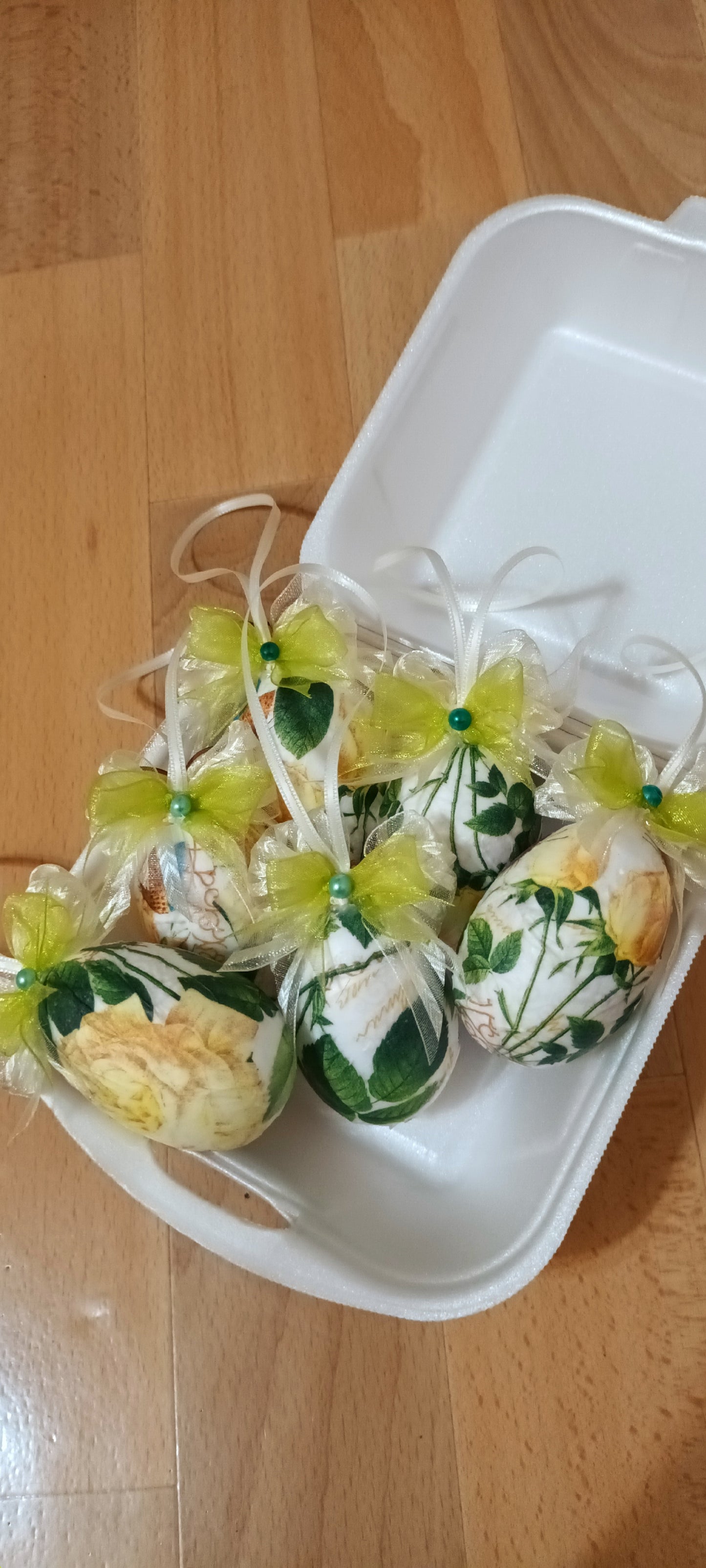 Set 6 Ouă de Paște Handmade - Decorațiuni Tradiționale Elly Roose