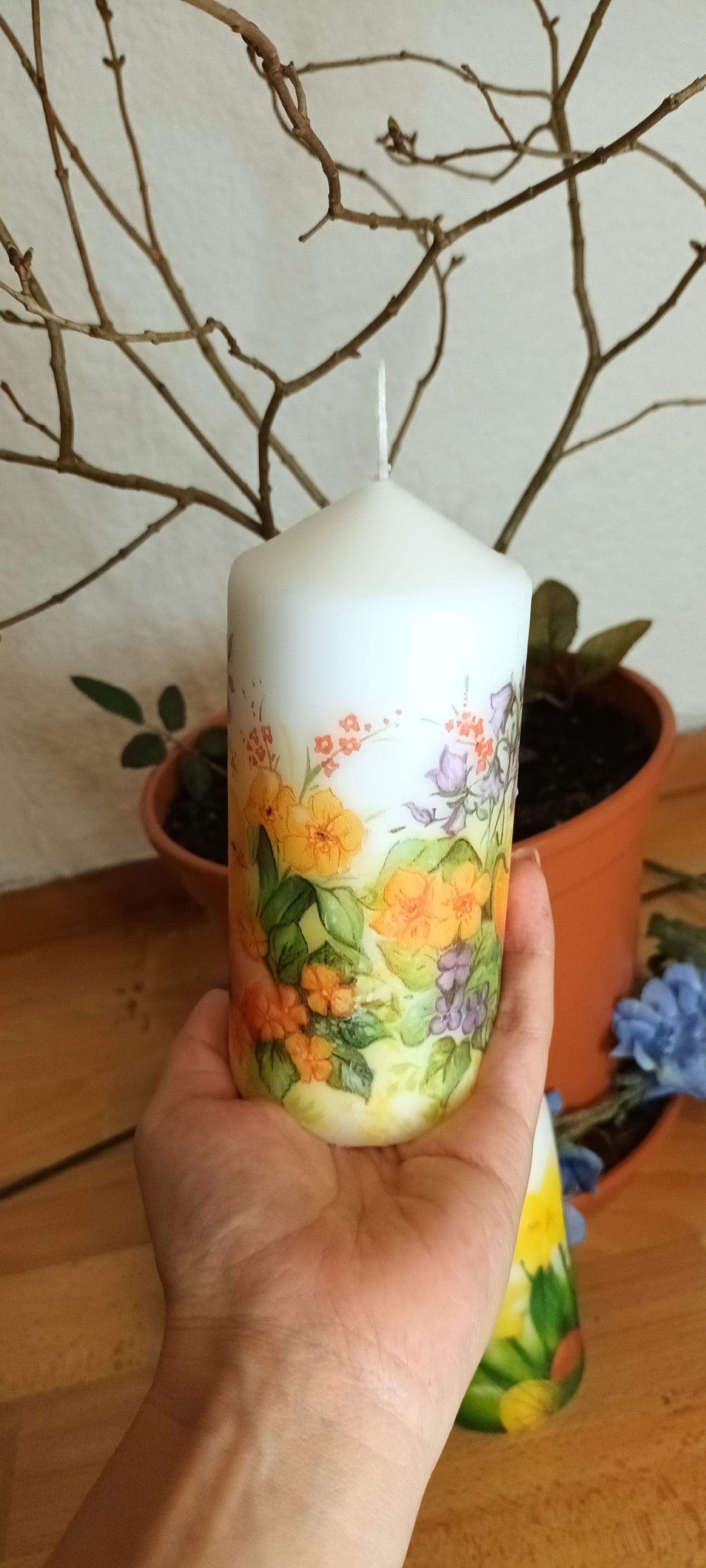 Lumânare Artizanală Handmade Premium - Decorațiuni Elly Roose