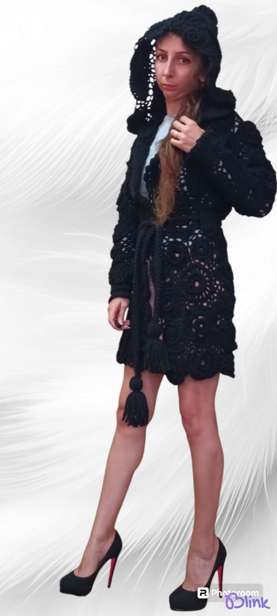 Palton Croșetat Handmade de Iarnă - Haine Artizanale Elly Roose