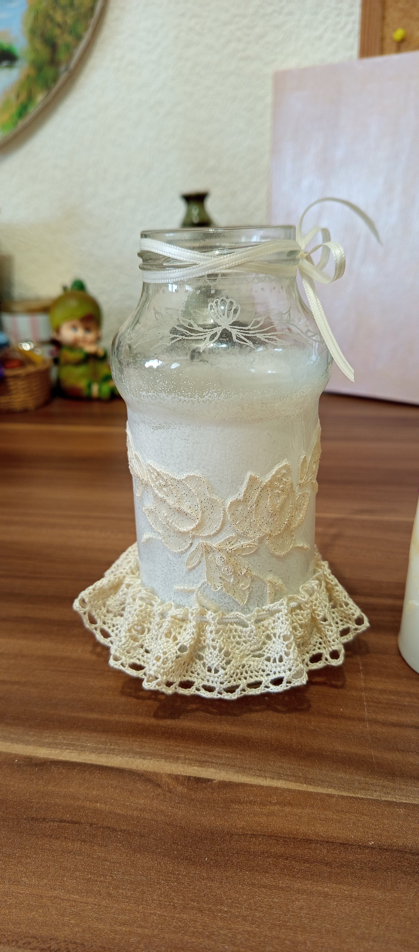 Set Borcan Decorativ și Lumânare Handmade - Decorațiuni Elly Roose