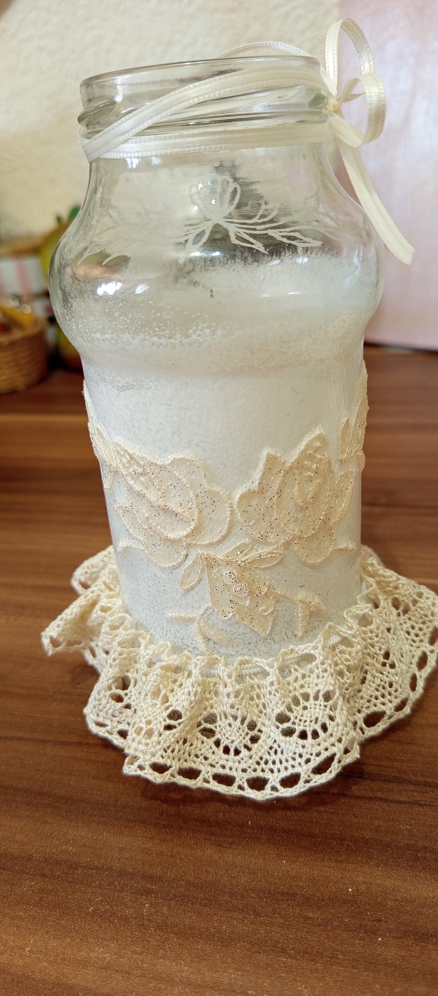 Set Borcan Decorativ și Lumânare Handmade - Decorațiuni Elly Roose