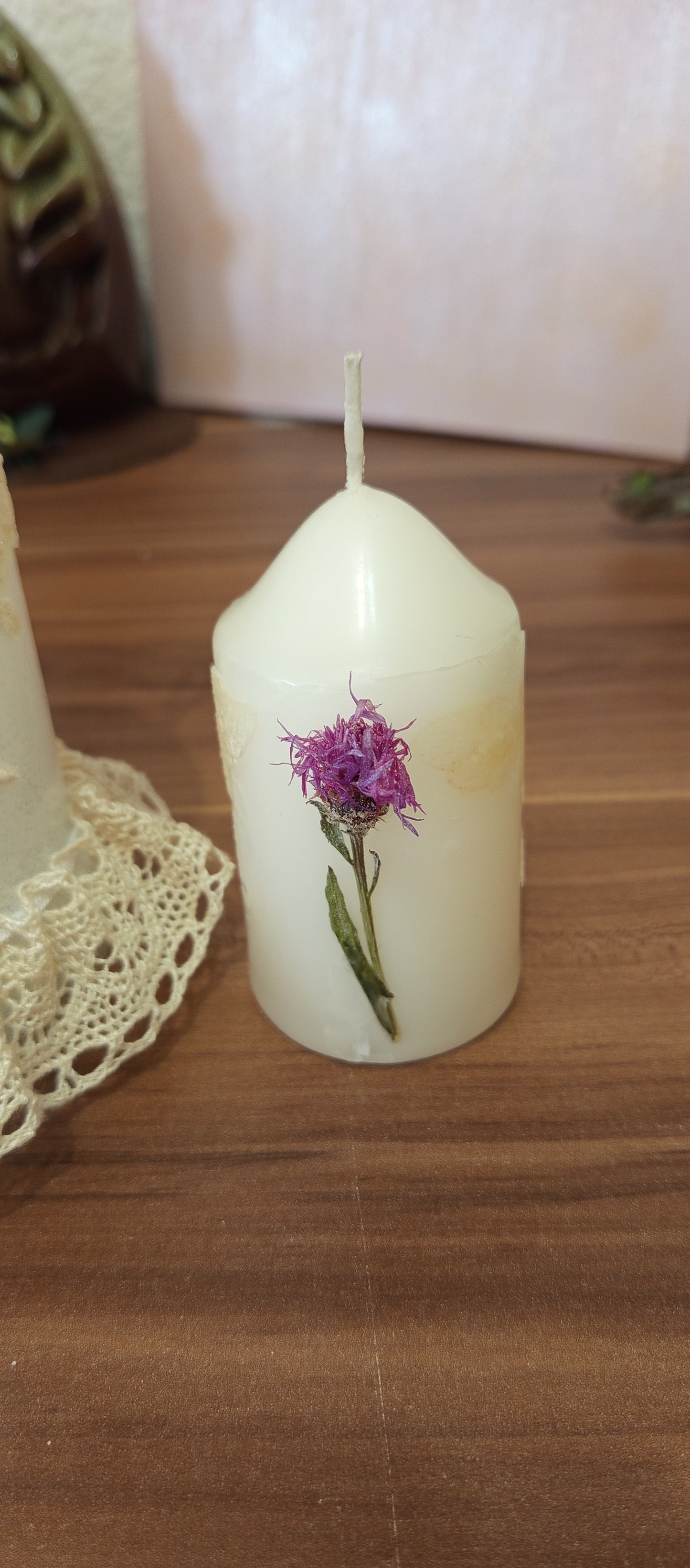 Set Borcan Decorativ și Lumânare Handmade - Decorațiuni Elly Roose