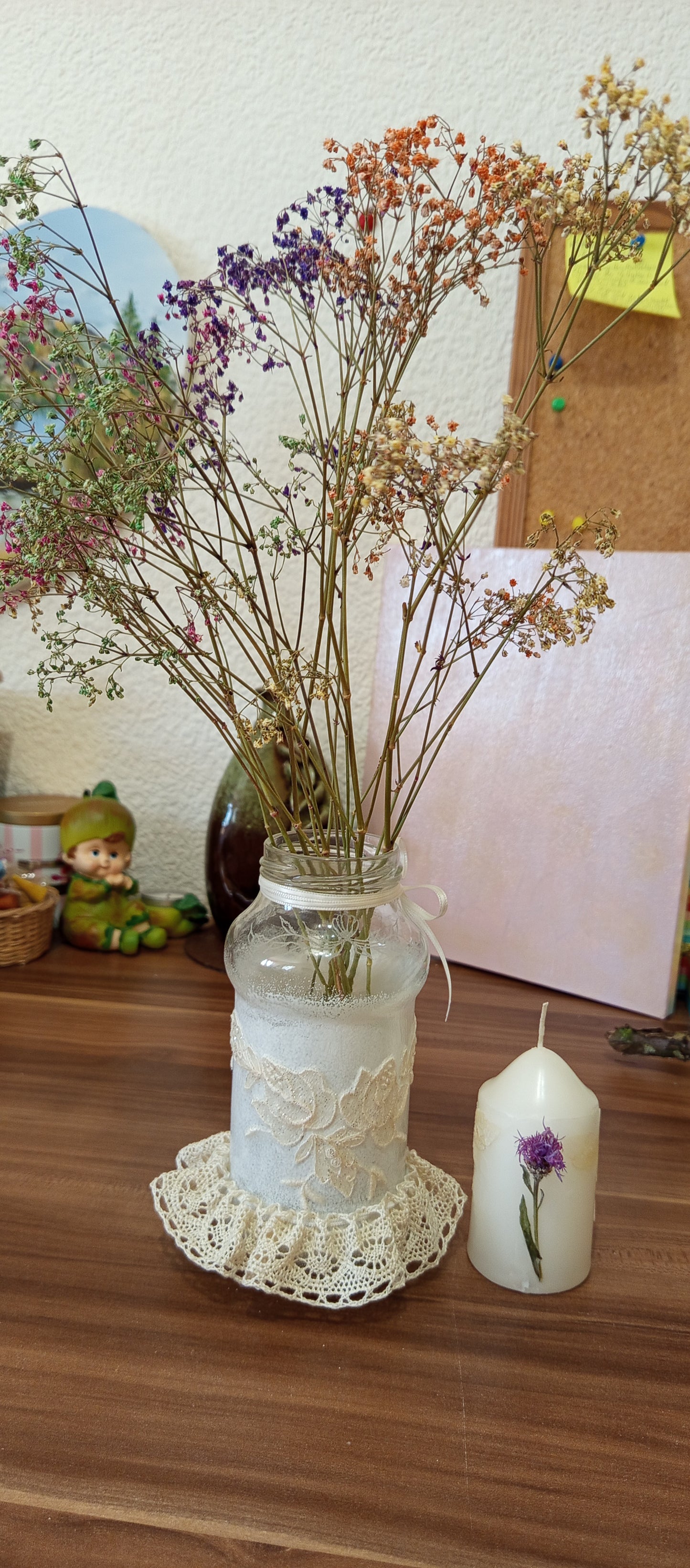 Set Borcan Decorativ și Lumânare Handmade - Decorațiuni Elly Roose