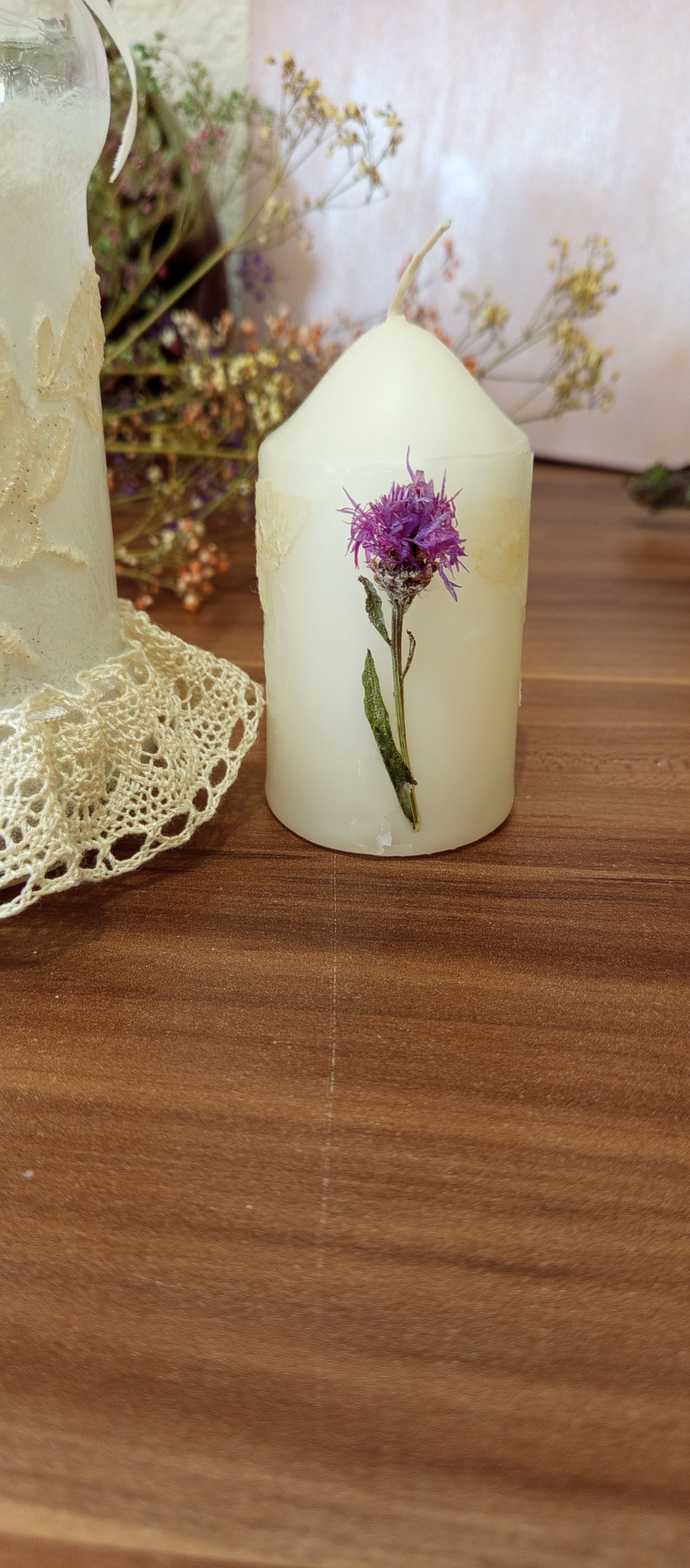 Set Borcan Decorativ și Lumânare Handmade - Decorațiuni Elly Roose