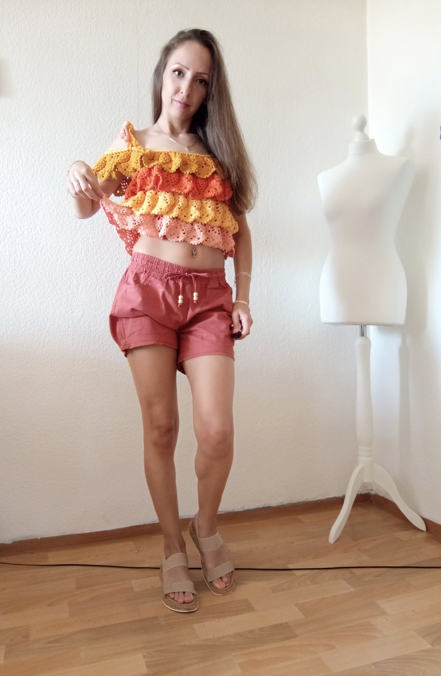 Bluză Croșetată Versatilă Handmade - Haine Artizanale Elly Roose