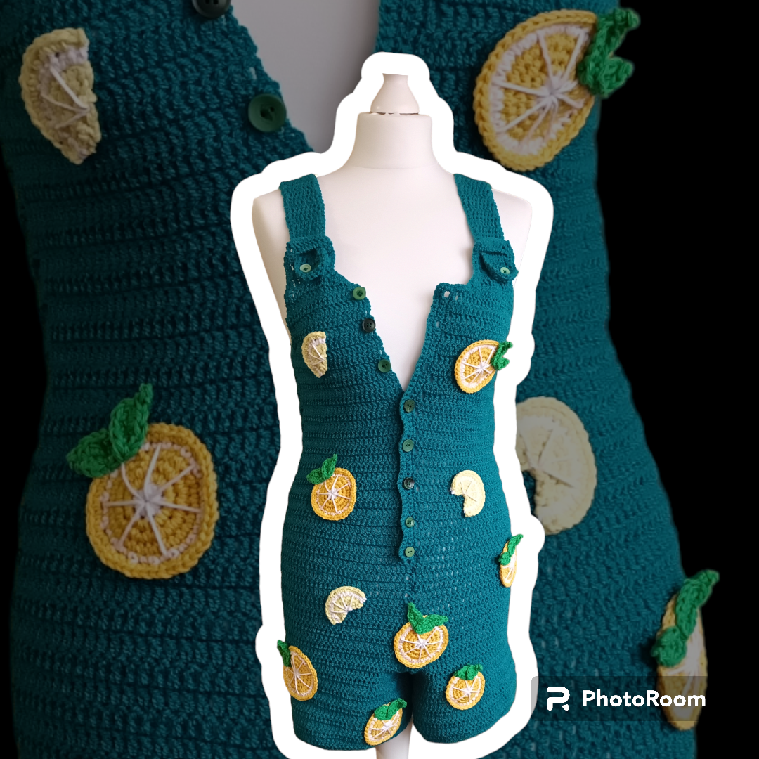 Salopetă Croșetată Handmade de Vară - Haine Artizanale Elly Roose