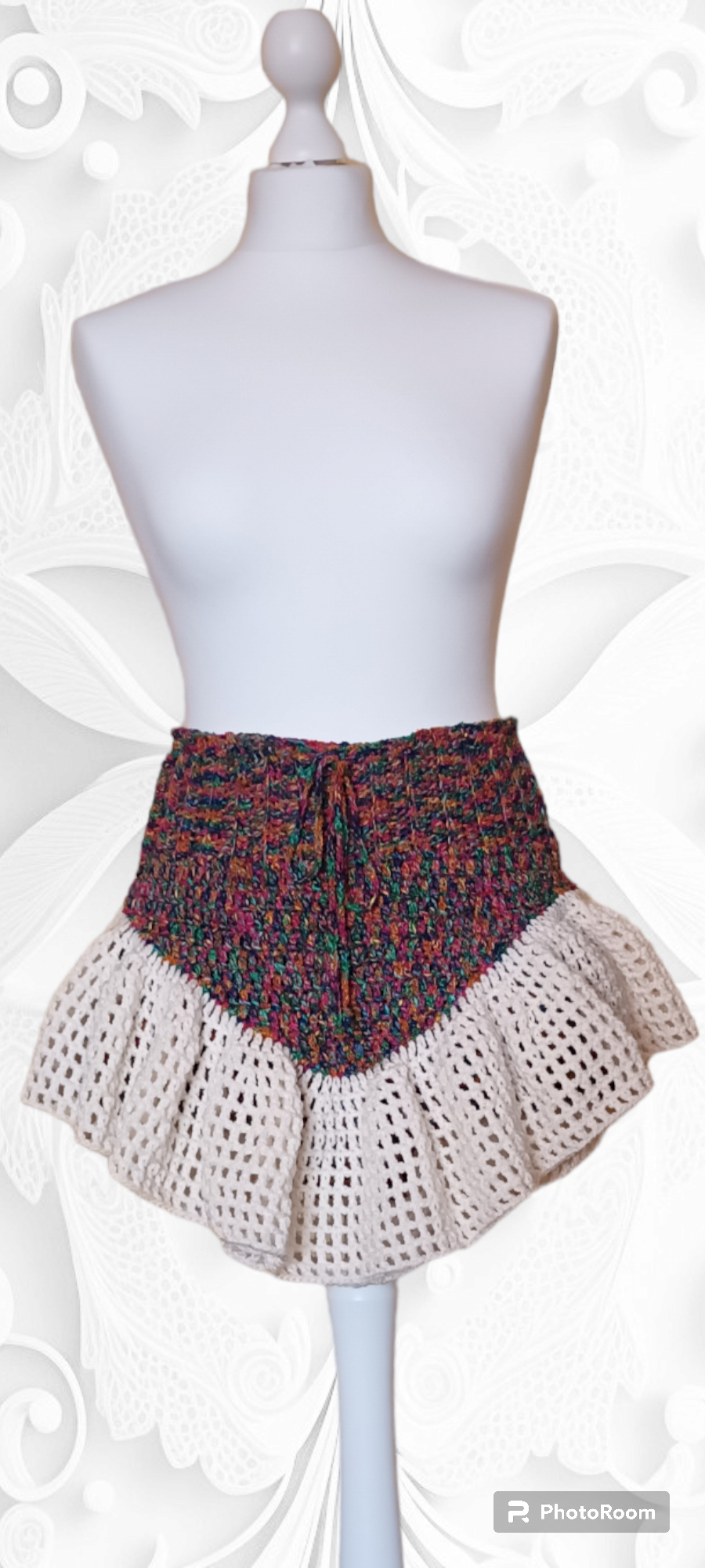 Fustă-Pantalon Croșetată Handmade de Vară - Haine Artizanale Elly Roose