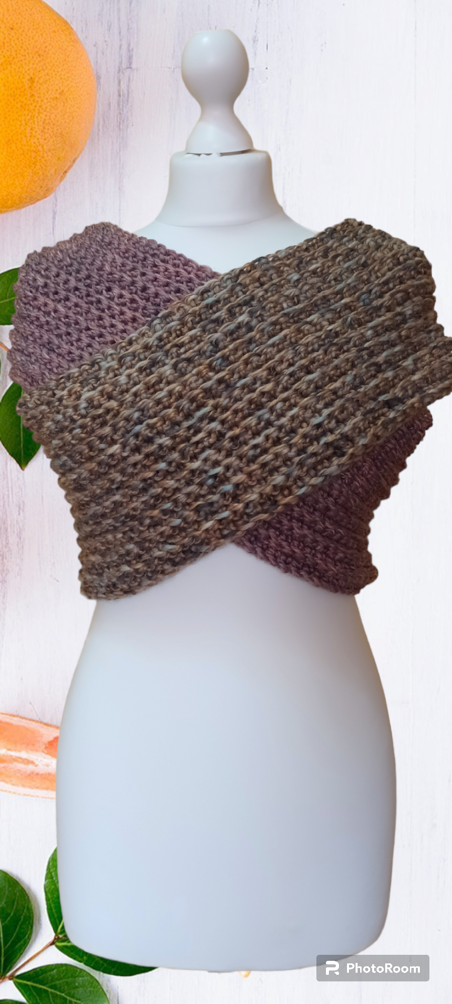 Vestă-Fular 2-în-1 Croșetată Handmade - Haine Artizanale Elly Roose