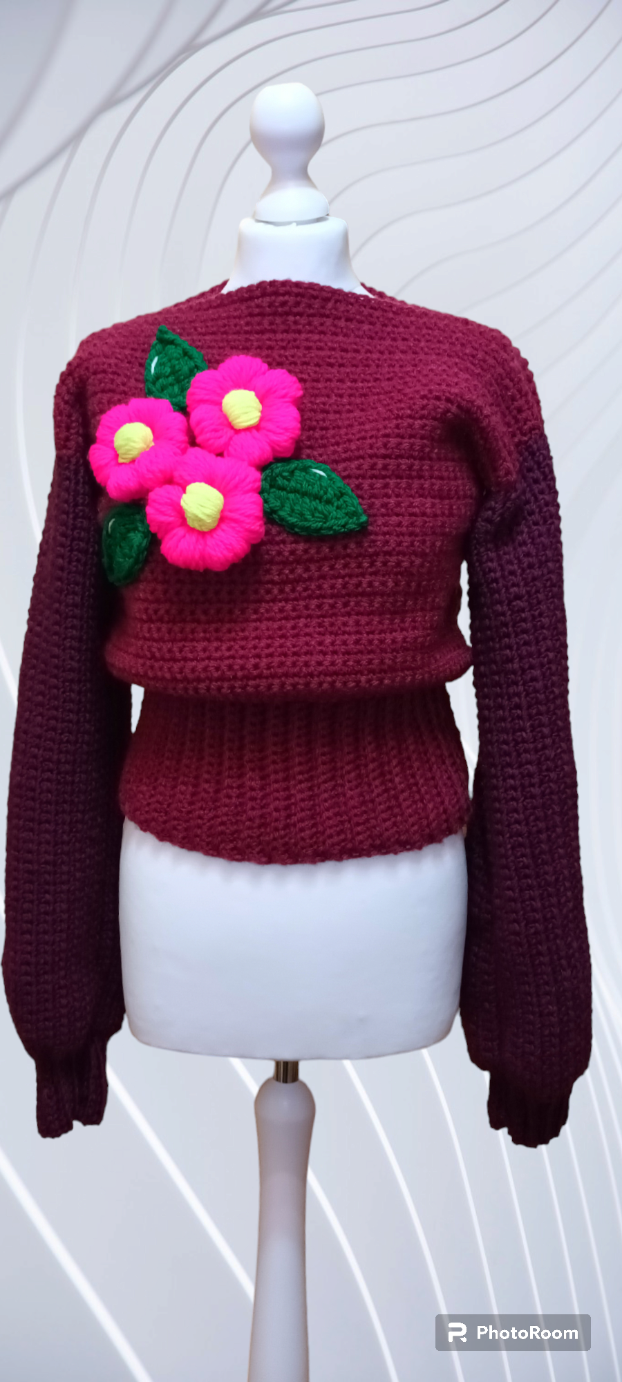 Pulover Croșetat Handmade de Iarnă - Haine Artizanale Elly Roose