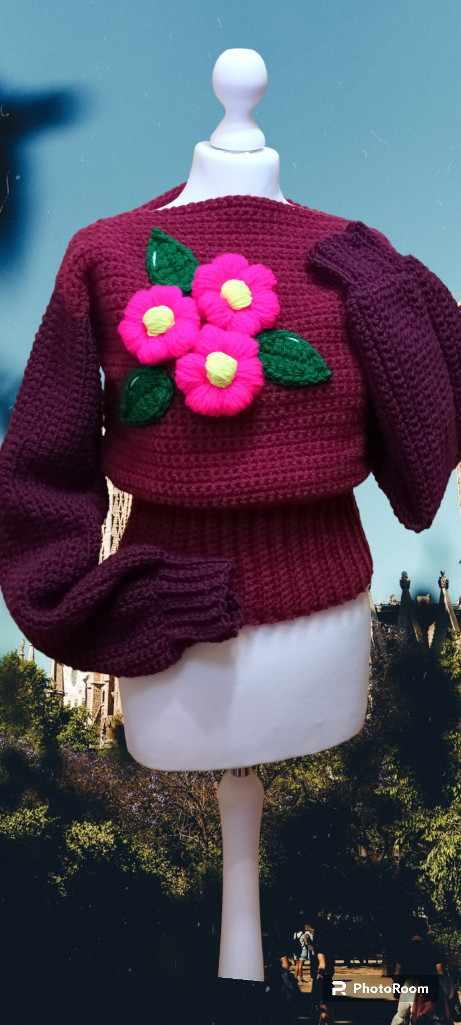 Pulover Croșetat Handmade de Iarnă - Haine Artizanale Elly Roose