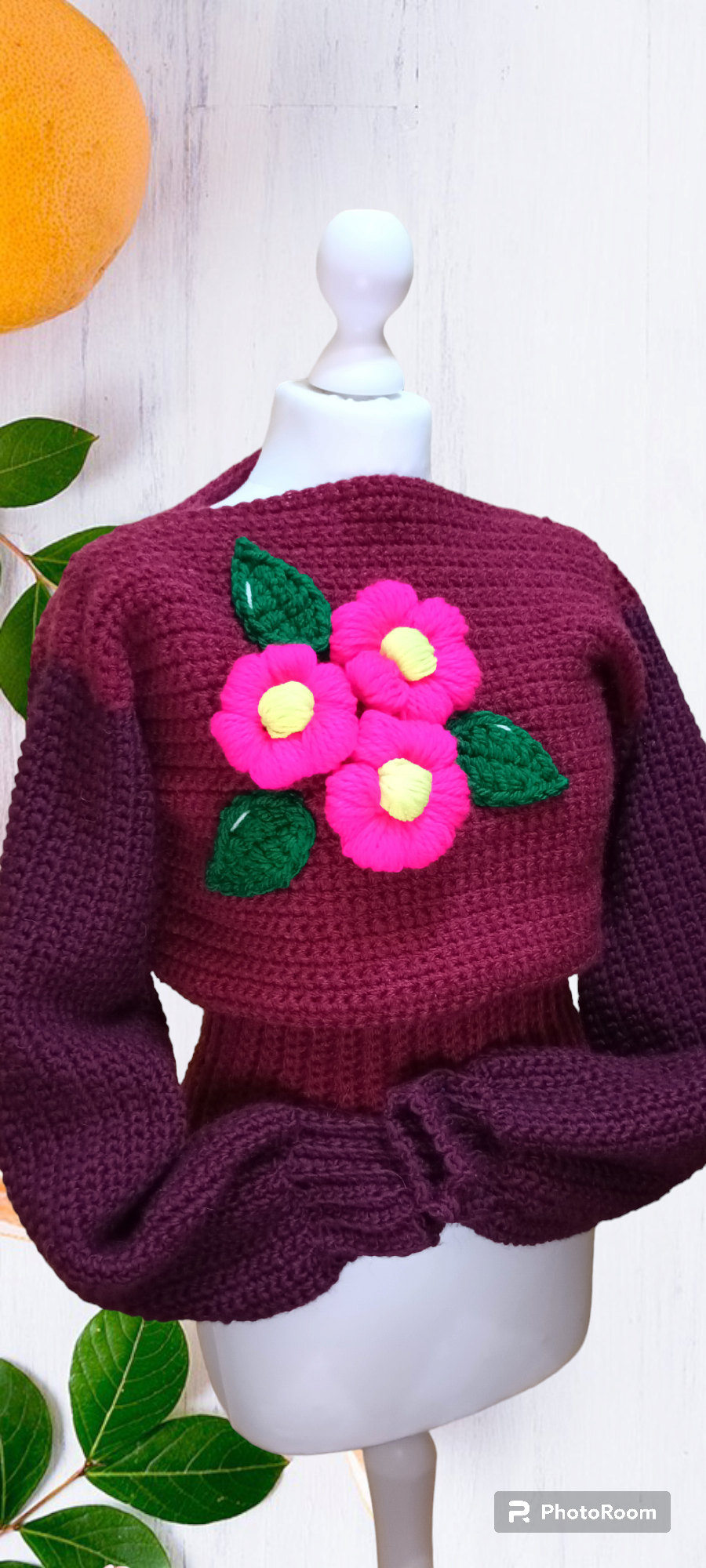 Pulover Croșetat Handmade de Iarnă - Haine Artizanale Elly Roose