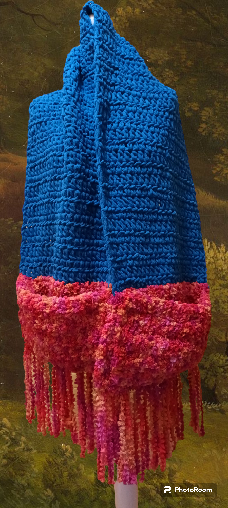 Fular cu Buzunare Croșetat Extra Gros Handmade - Elly Roose