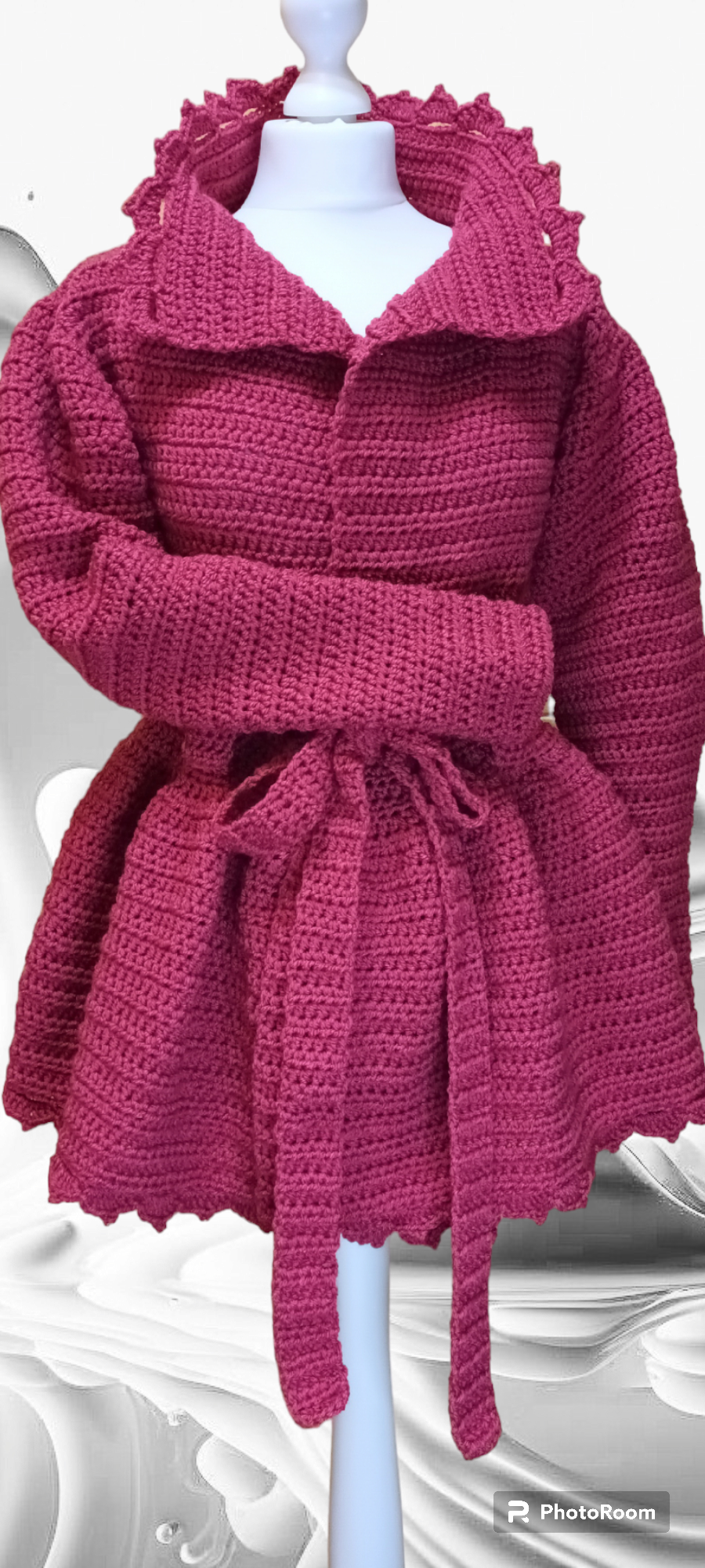 Jachetă Croșetată Handmade de Iarnă - Haine Artizanale Elly Roose