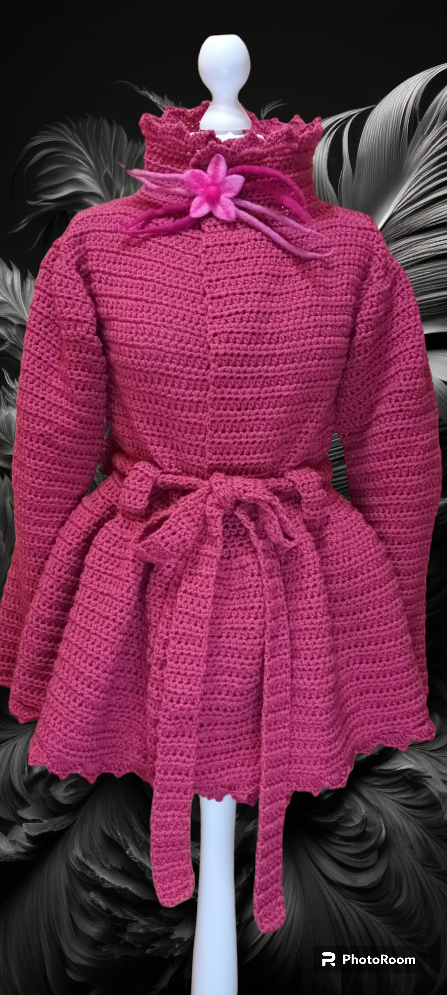 Jachetă Croșetată Handmade de Iarnă - Haine Artizanale Elly Roose