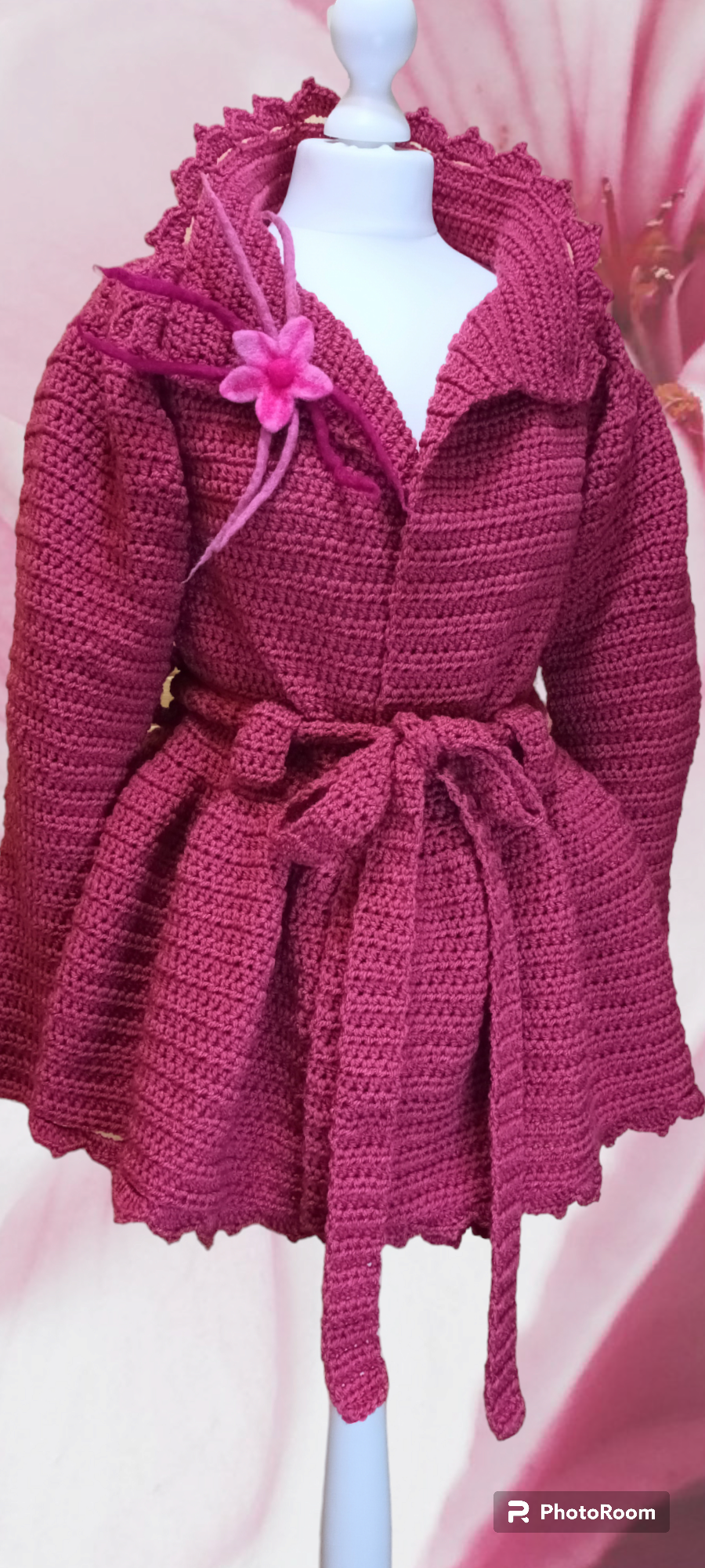 Jachetă Croșetată Handmade de Iarnă - Haine Artizanale Elly Roose