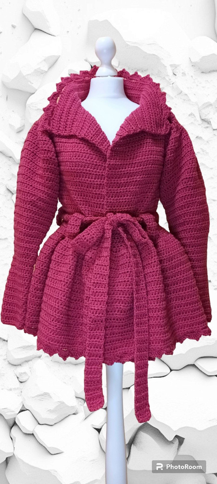 Jachetă Croșetată Handmade de Iarnă - Haine Artizanale Elly Roose