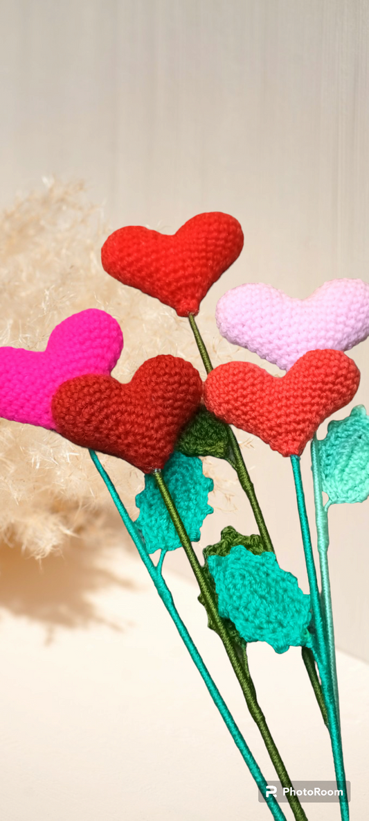 Inimi Croșetate Handmade Decorative - Decorațiuni Elly Roose