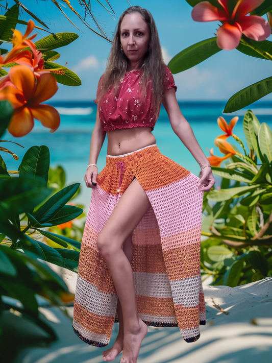 Fustă Croșetată Handmade de Vară - Haine Artizanale Elly Roose