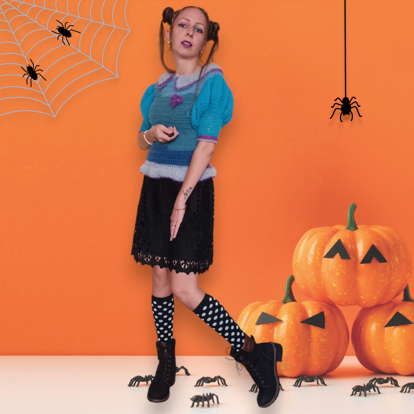 Bluză Croșetată Handmade Elegantă - Haine Artizanale Elly Roose