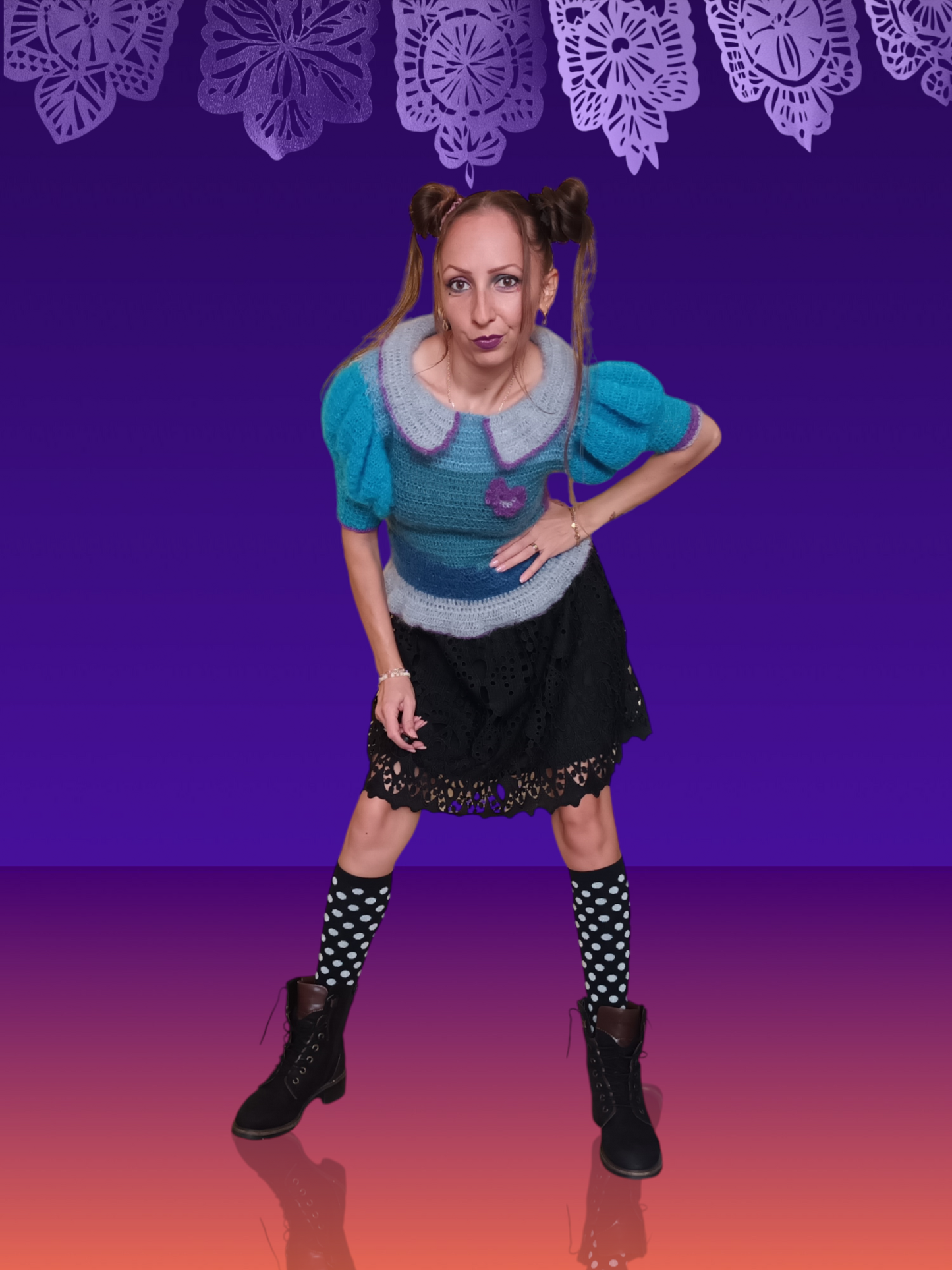 Bluză Croșetată Handmade Elegantă - Haine Artizanale Elly Roose