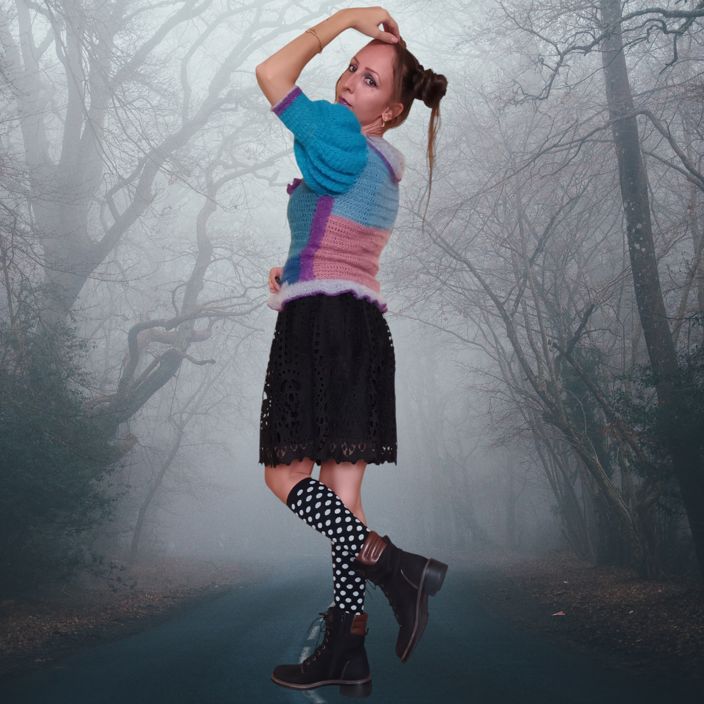 Bluză Croșetată Handmade Elegantă - Haine Artizanale Elly Roose