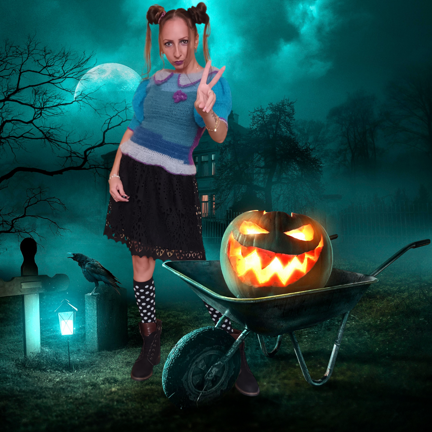 Bluză Croșetată Handmade Elegantă - Haine Artizanale Elly Roose