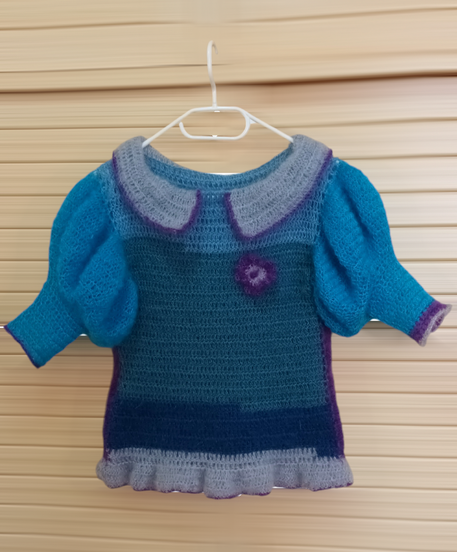 Bluză Croșetată Handmade Elegantă - Haine Artizanale Elly Roose