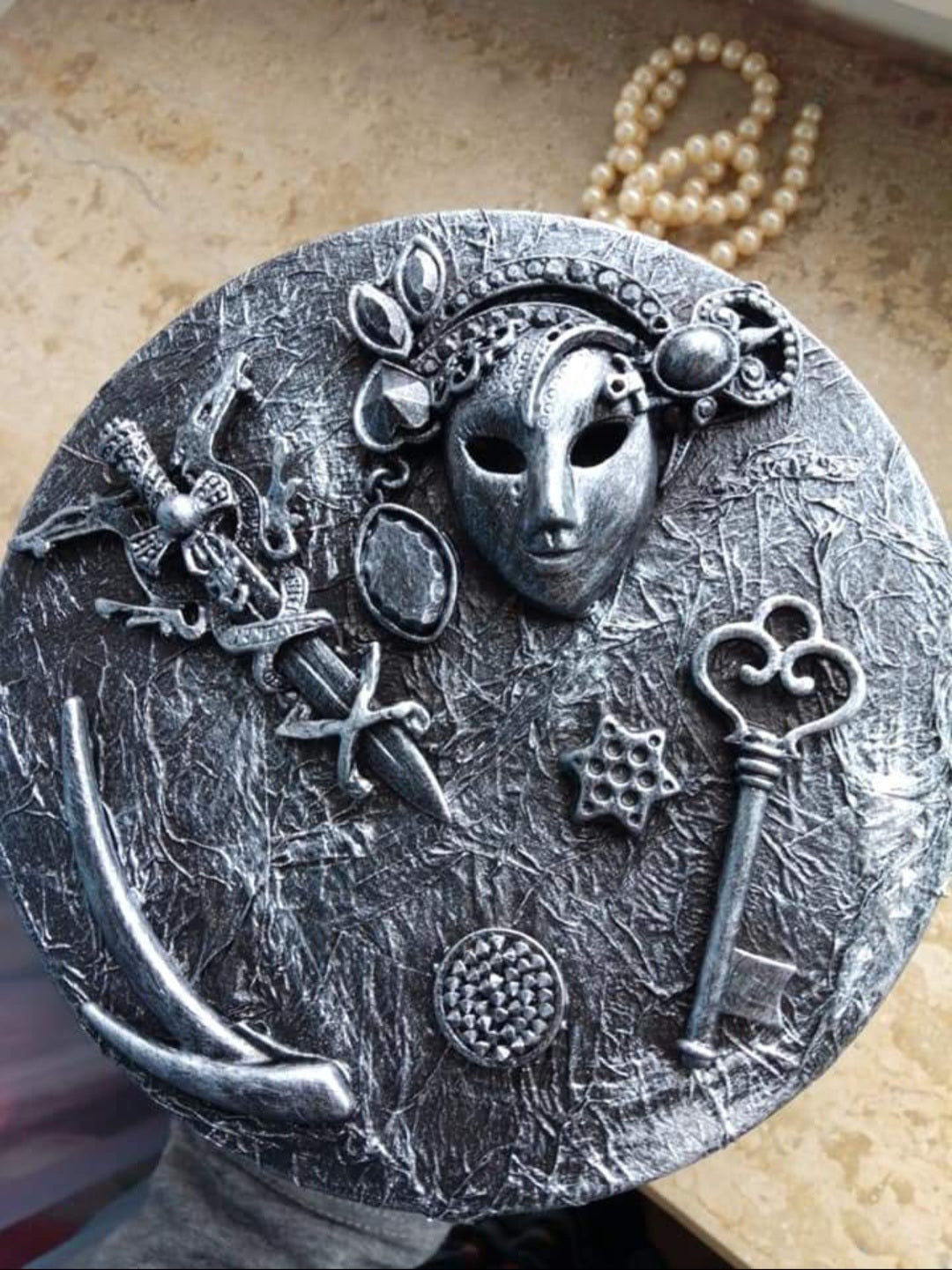 Cutiuță Bijuterii din Sticlă Handmade - Decorațiuni Elly Roose