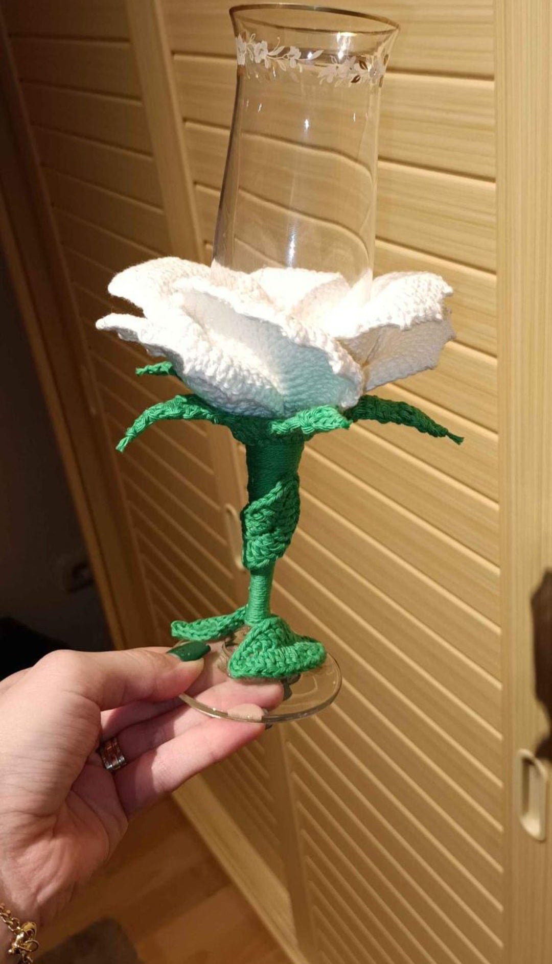 Pahare Nuntă Croșetate Handmade - Decorațiuni Evenimente Elly Roose