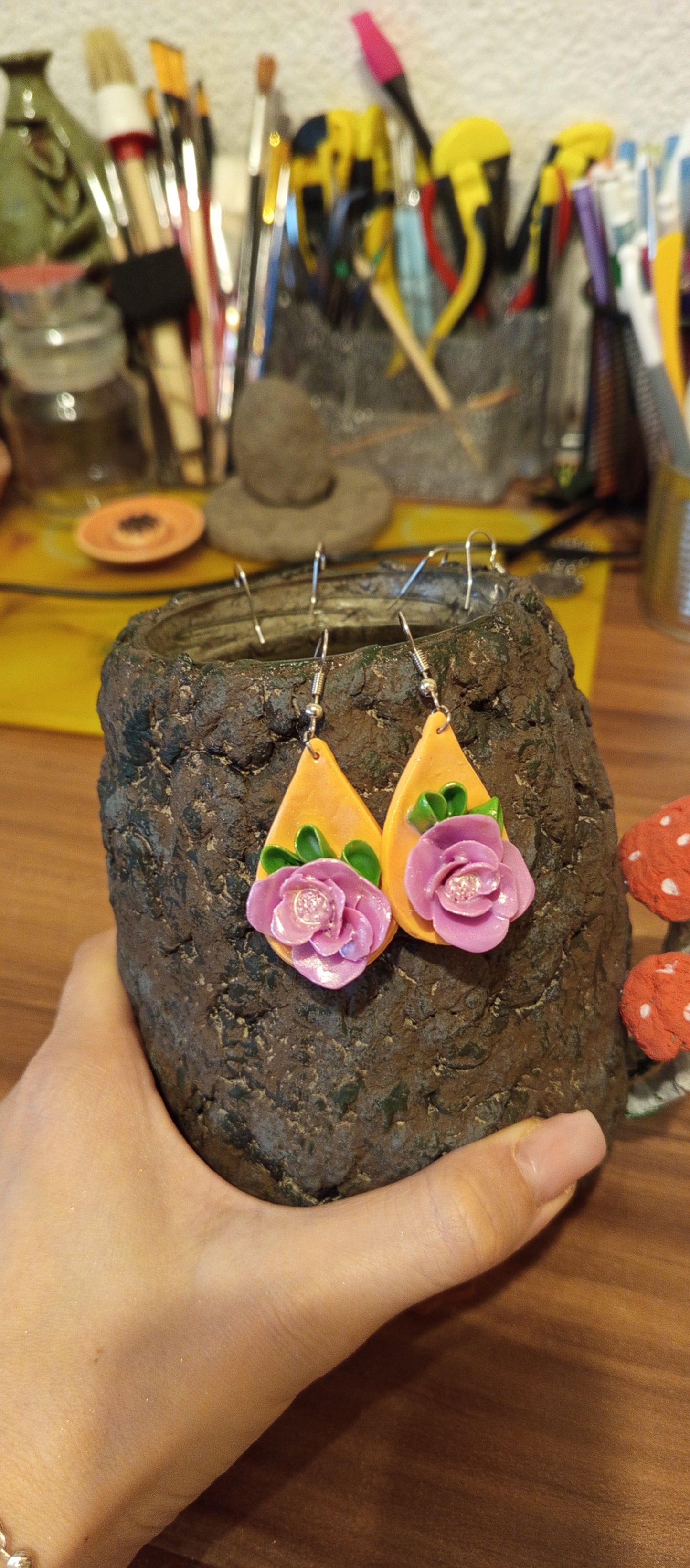 Cercei din Lut Polimeric Unici - Accesorii Artizanale Elly Roose