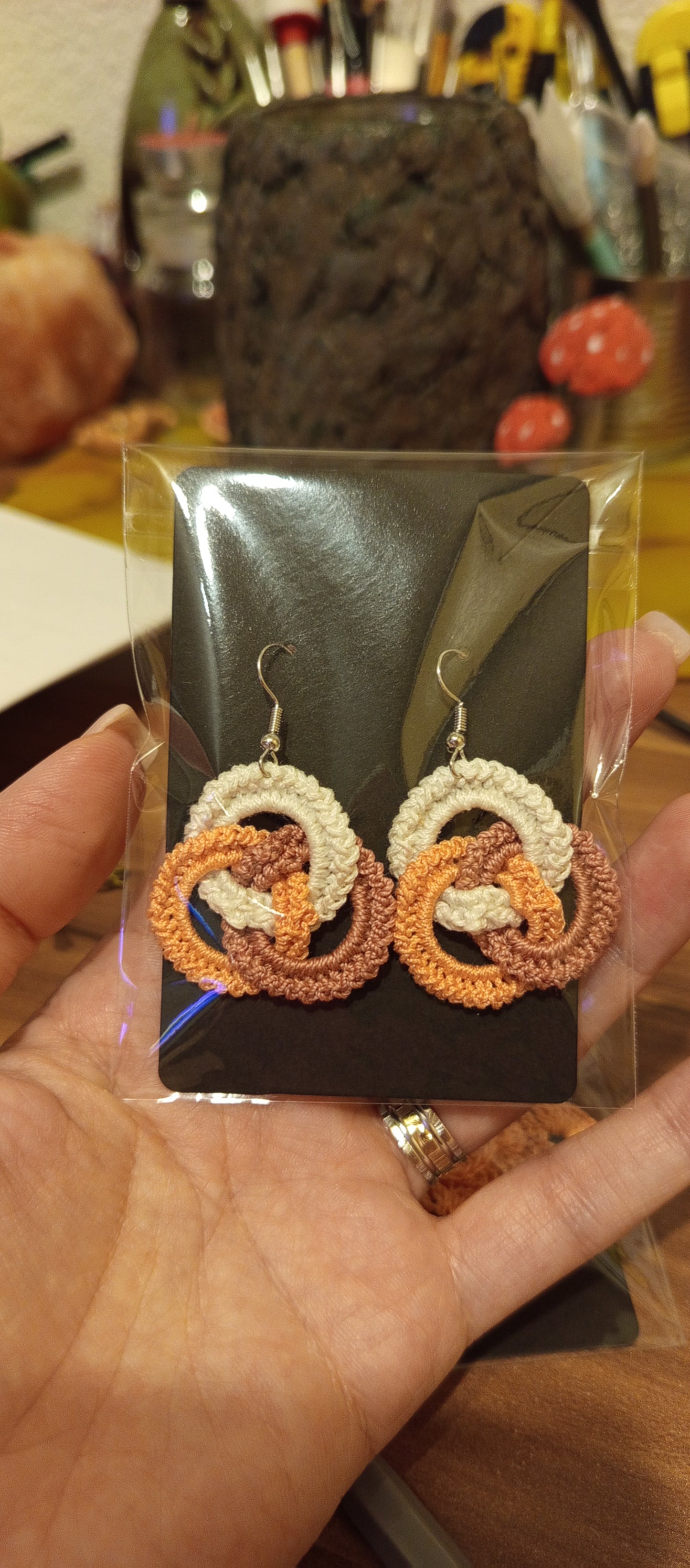 Cercei Croșetați Colorați - Bijuterii Unicat Elly Roose