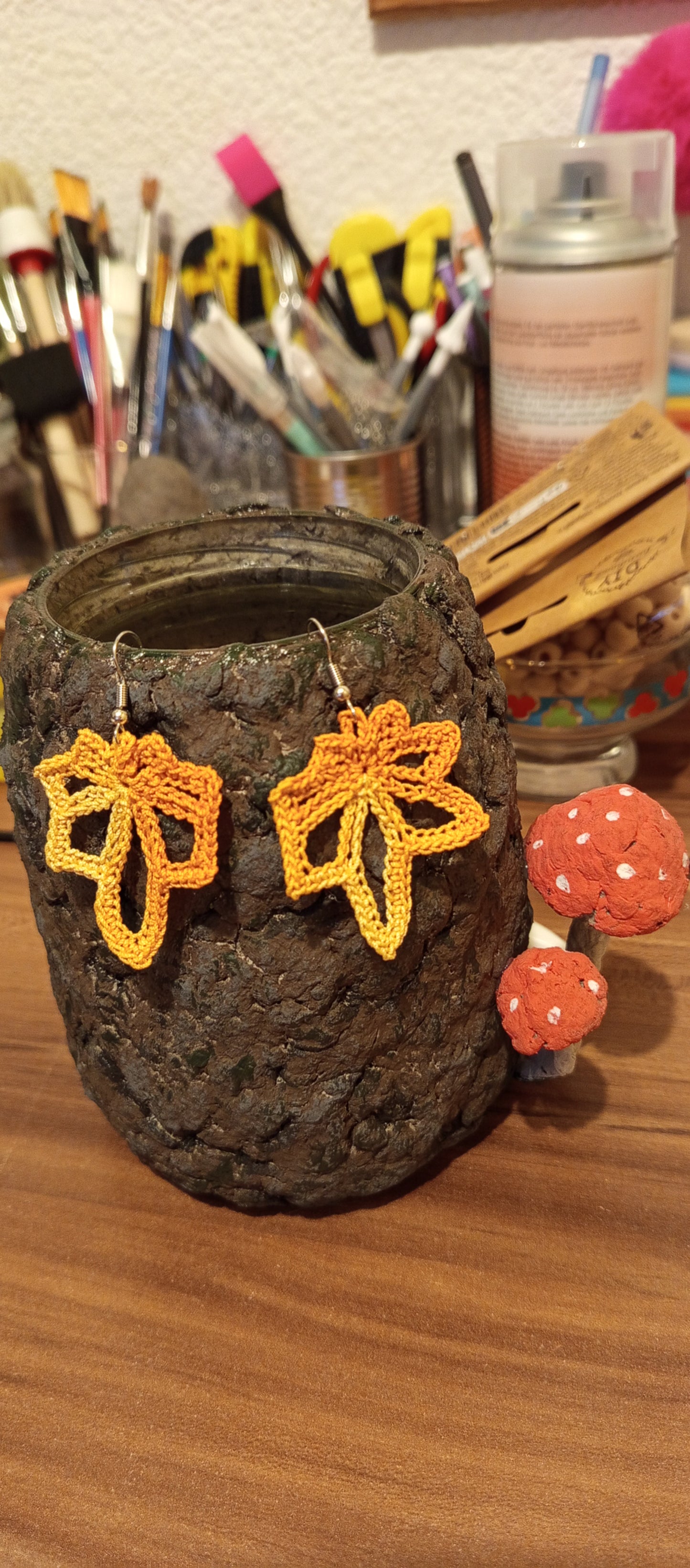 Cercei Croșetați Handmade - Bijuterii Artizanale Elly Roose