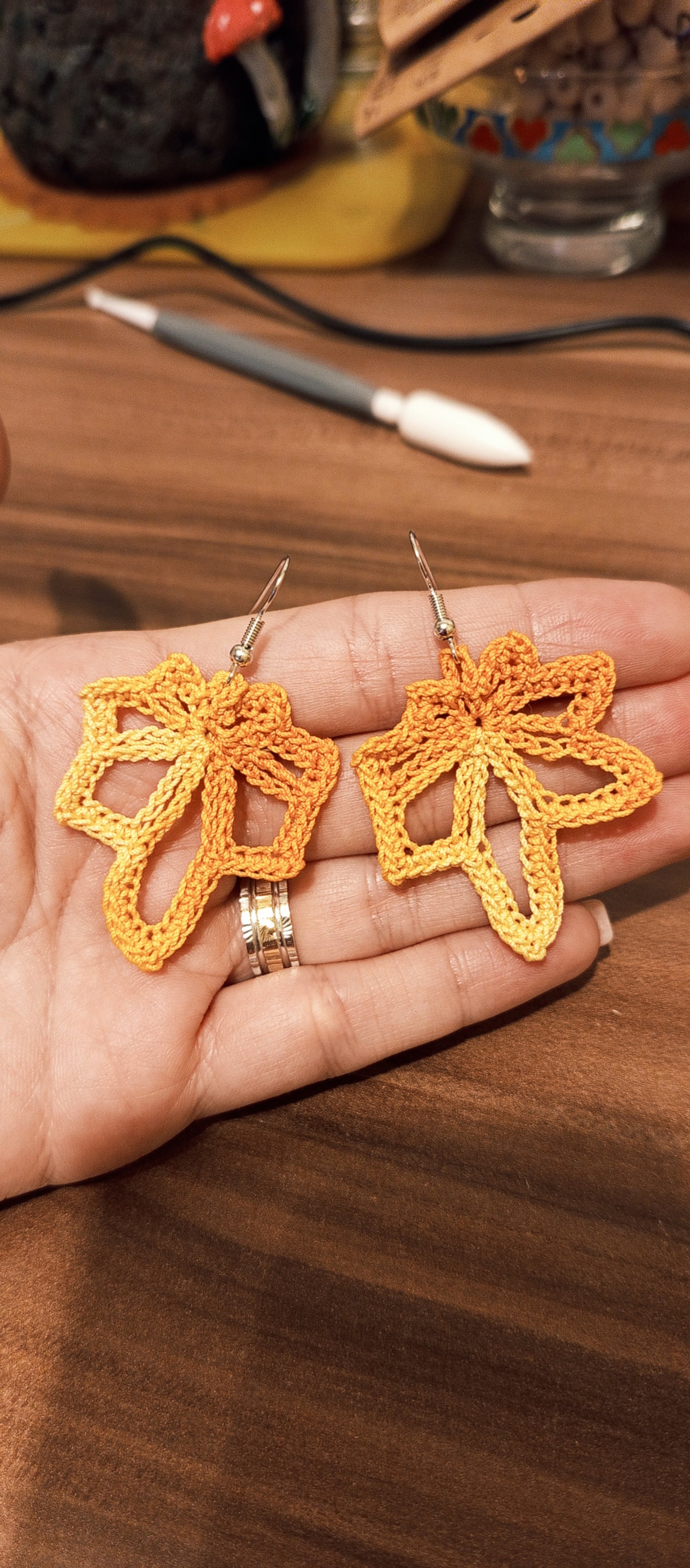 Cercei Croșetați Handmade - Bijuterii Artizanale Elly Roose