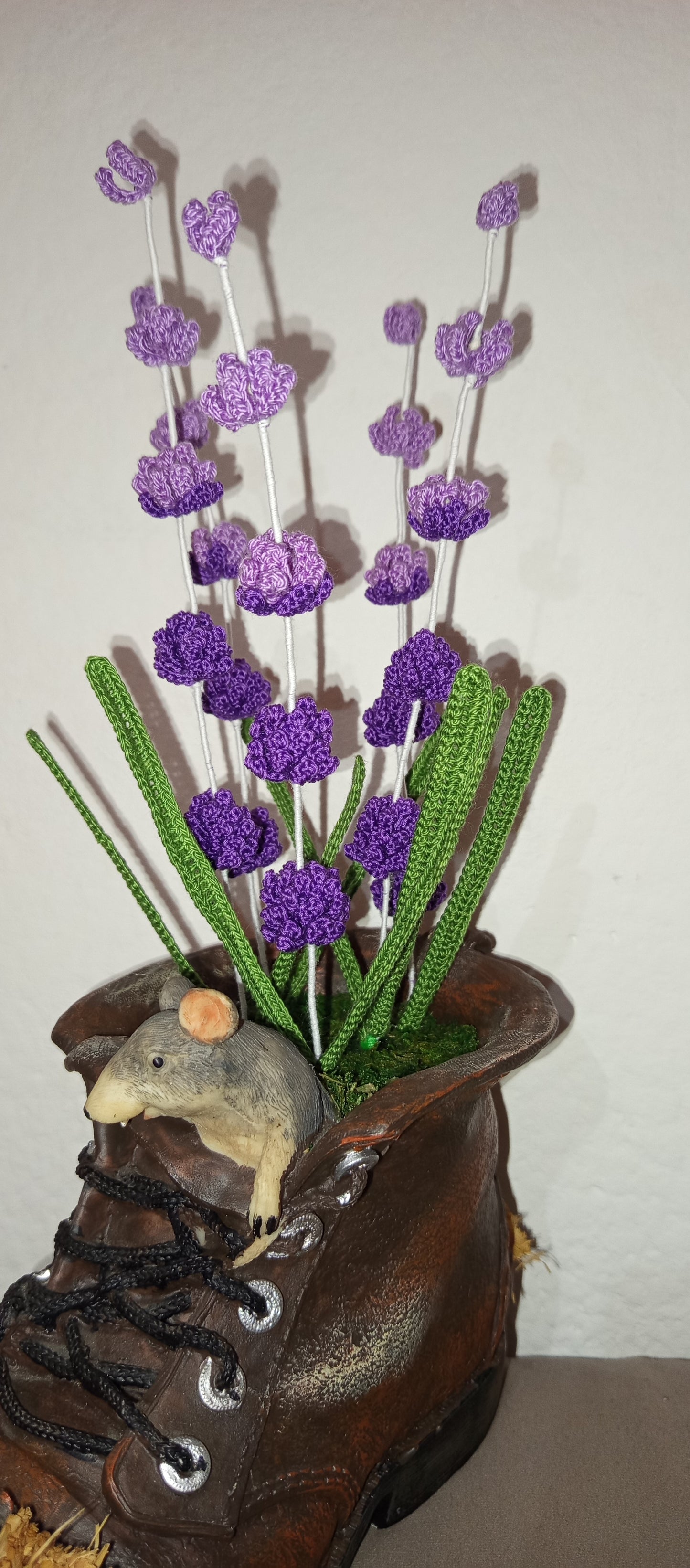 Gheata cu șoricei si lavanda crosetata