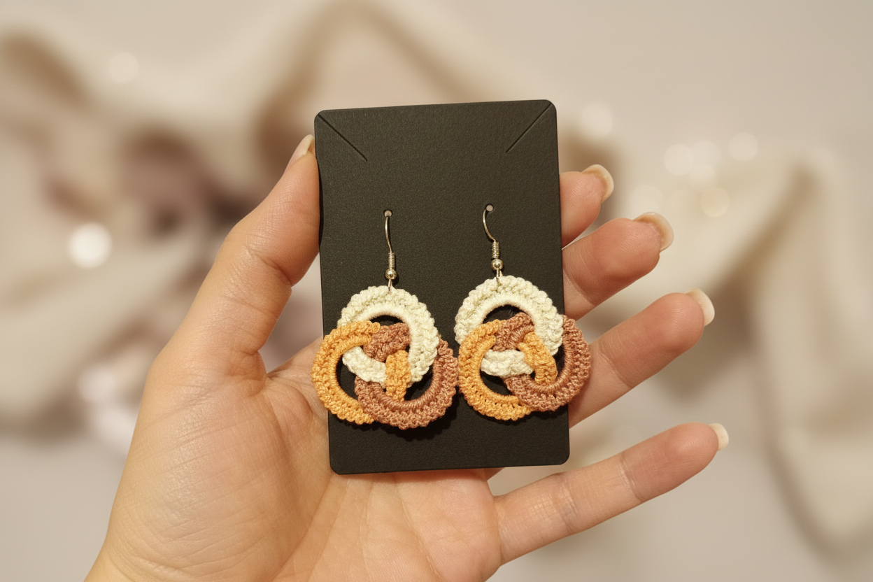 Cercei Croșetați Colorați - Bijuterii Unicat Elly Roose