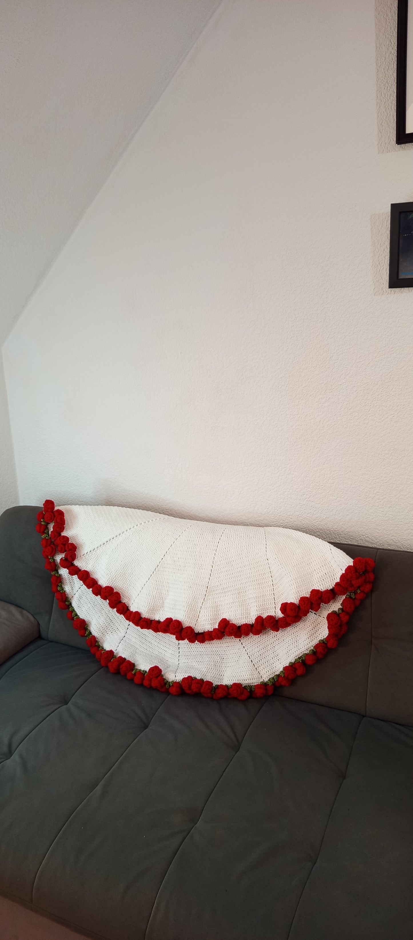Patură (buchet de trandafiri🌹)crosetata manual.