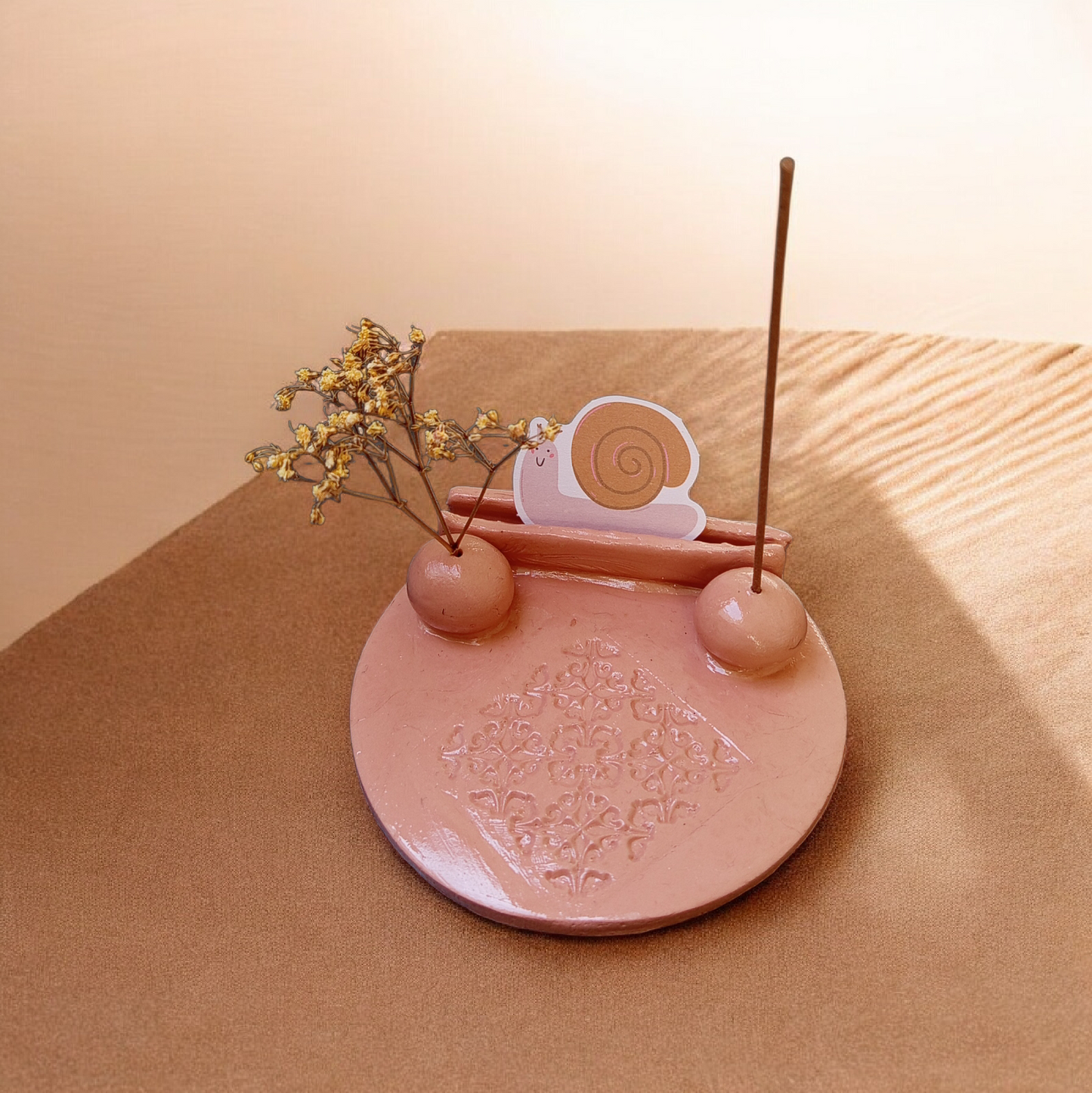 Suport Handmade pentru Bețișoare Parfumate - Lut Polimeric Artizanal