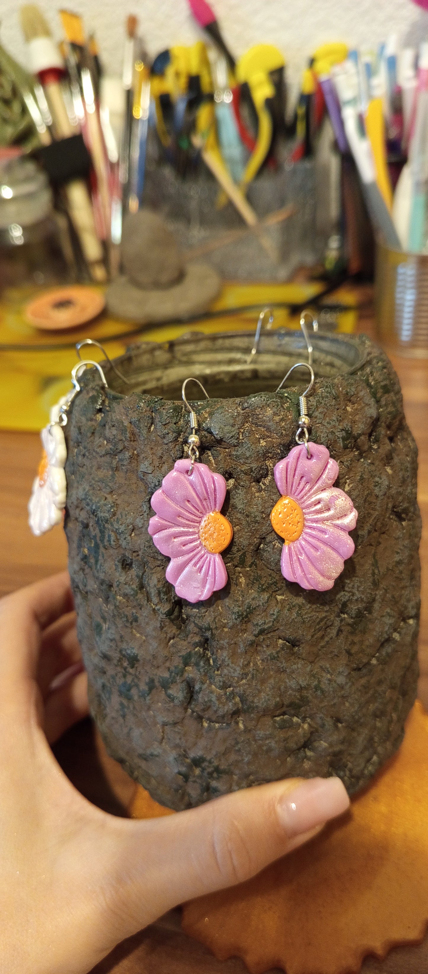 Cercei din Lut Polimeric - Bijuterii Handmade Colorate Elly Roose