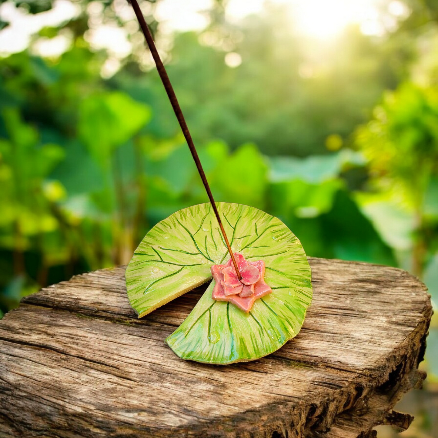 Suport Nufăr pentru Bețișoare Parfumate Handmade - Lut Polimeric Elly Roose
