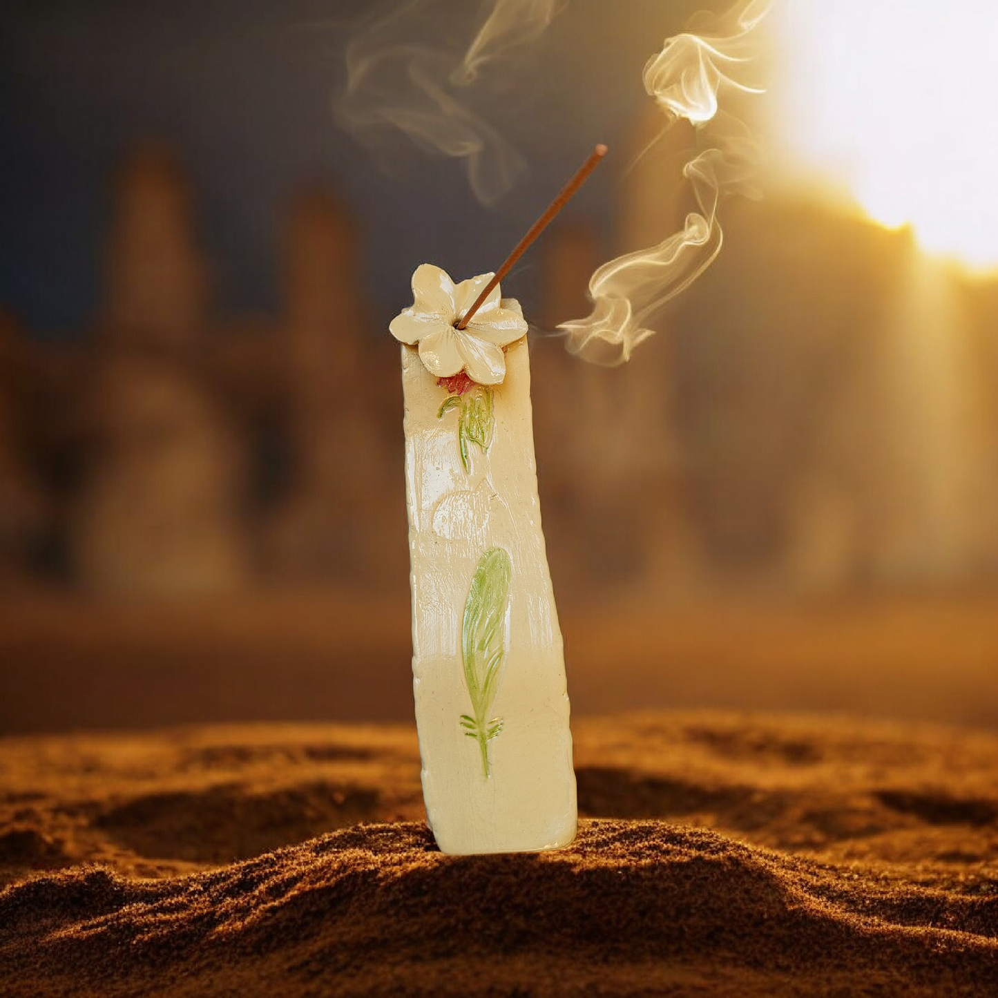 Suport Artizanal pentru Bețișoare Parfumate - Lut Polimeric Handmade